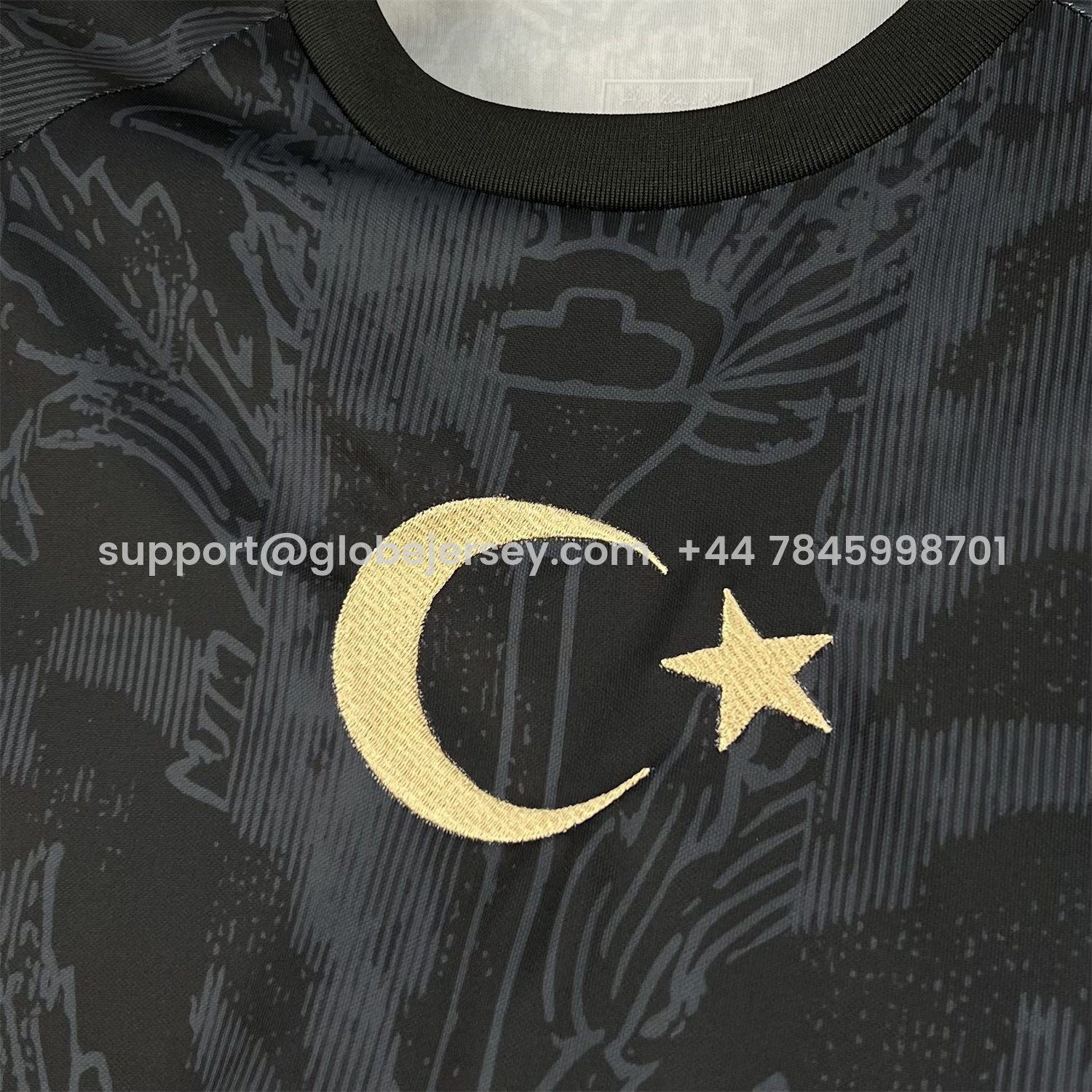 GlobeJersey-Turkey 2026 Black With Subtle Patterns Special Edition Jersey - Fans Version
