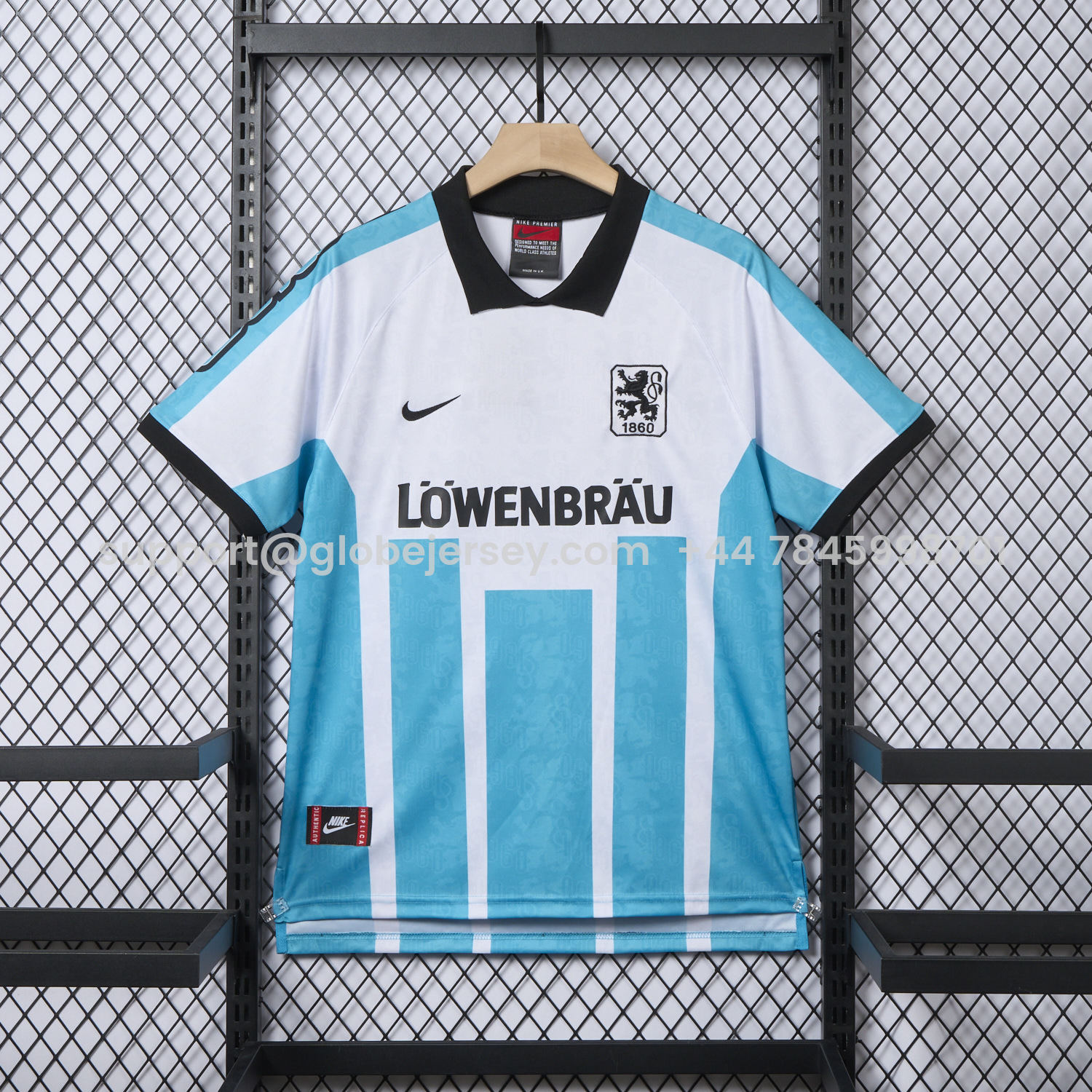 GlobeJersey-Retro TSV 1860 München Munich 1996 Home Jersey