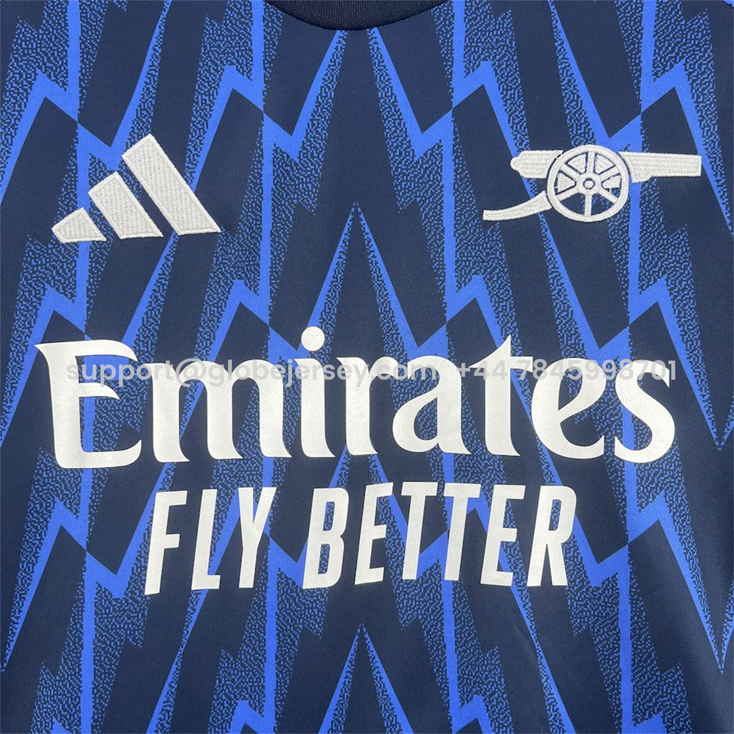 GlobeJersey-Arsenal 25-26 Away Blue Jersey - Fans Version