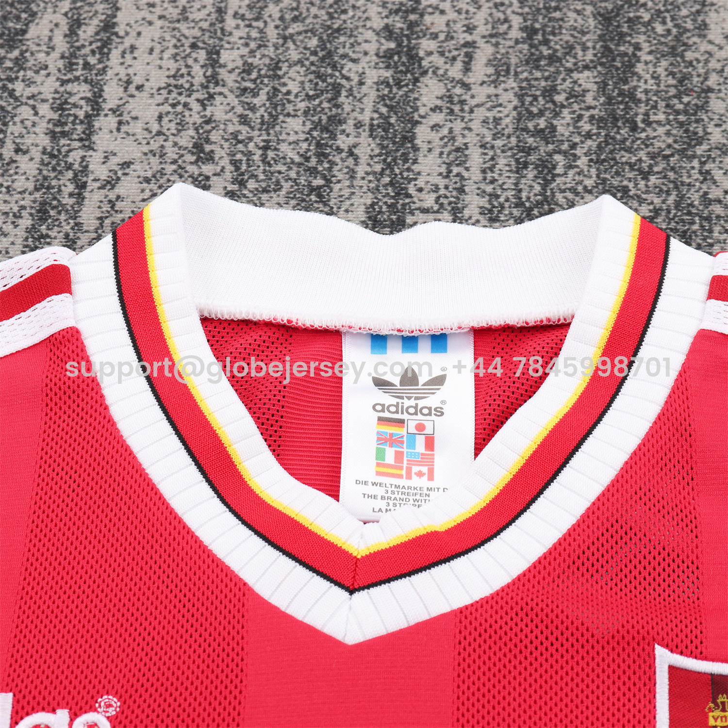 GlobeJersey-Retro Liver.pool 1995-96 Home Kids Kit