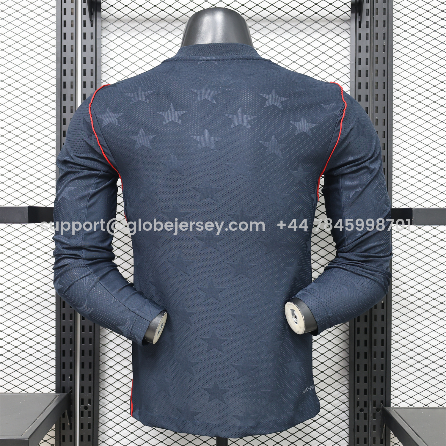 GlobeJersey-United States USA 2026 Away Long Sleeves Jersey - Player Version