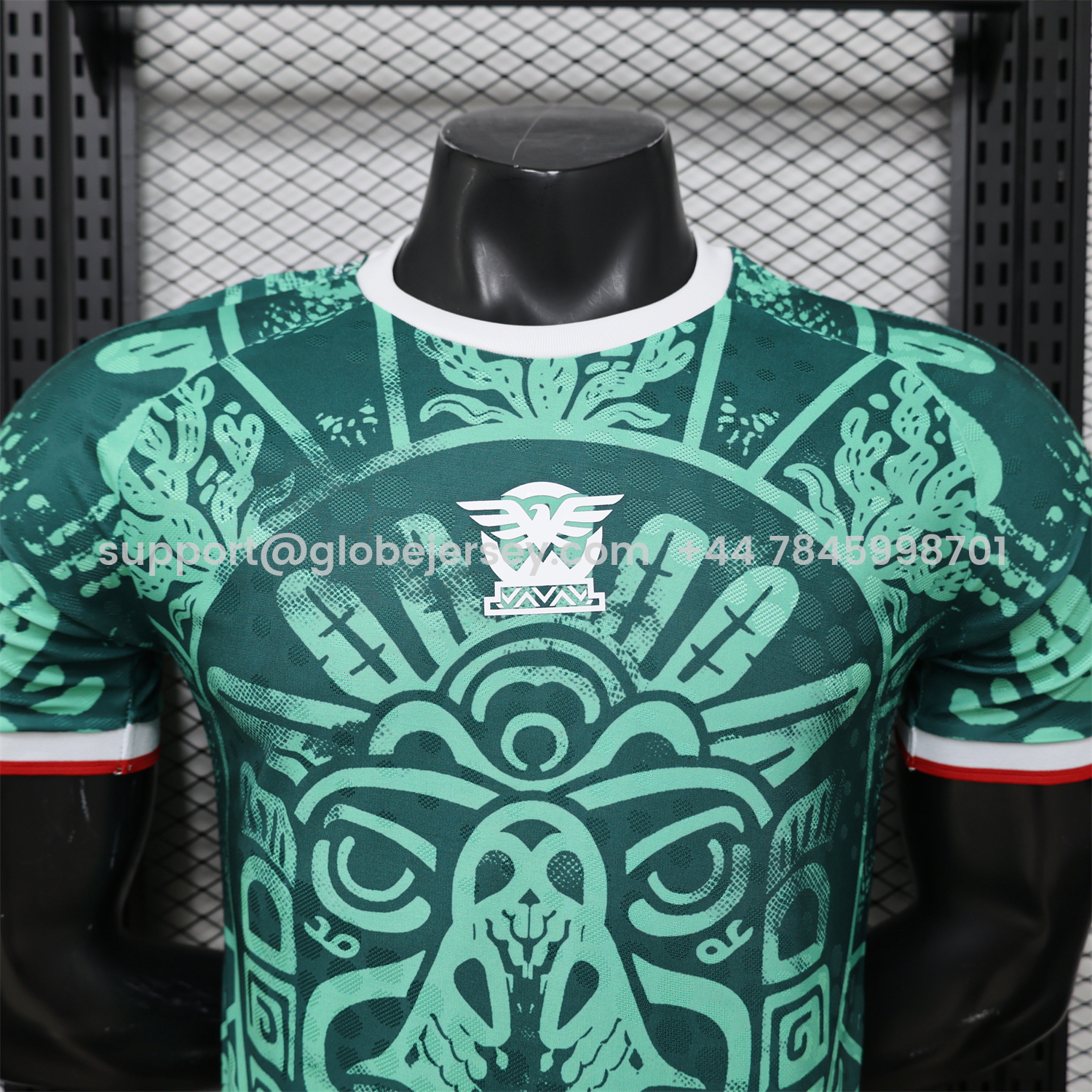 GlobeJersey-Mexico 2026 Green Totem Special Jersey - Player Version