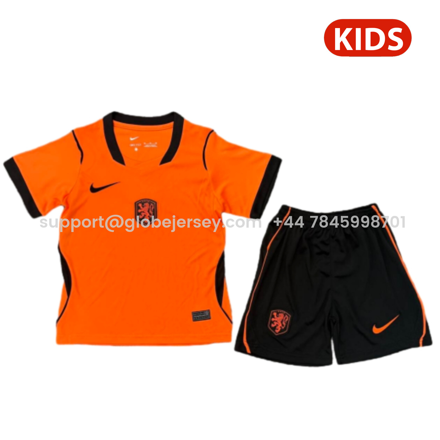 GlobeJersey-Netherlands 2026 Home Kids Kit