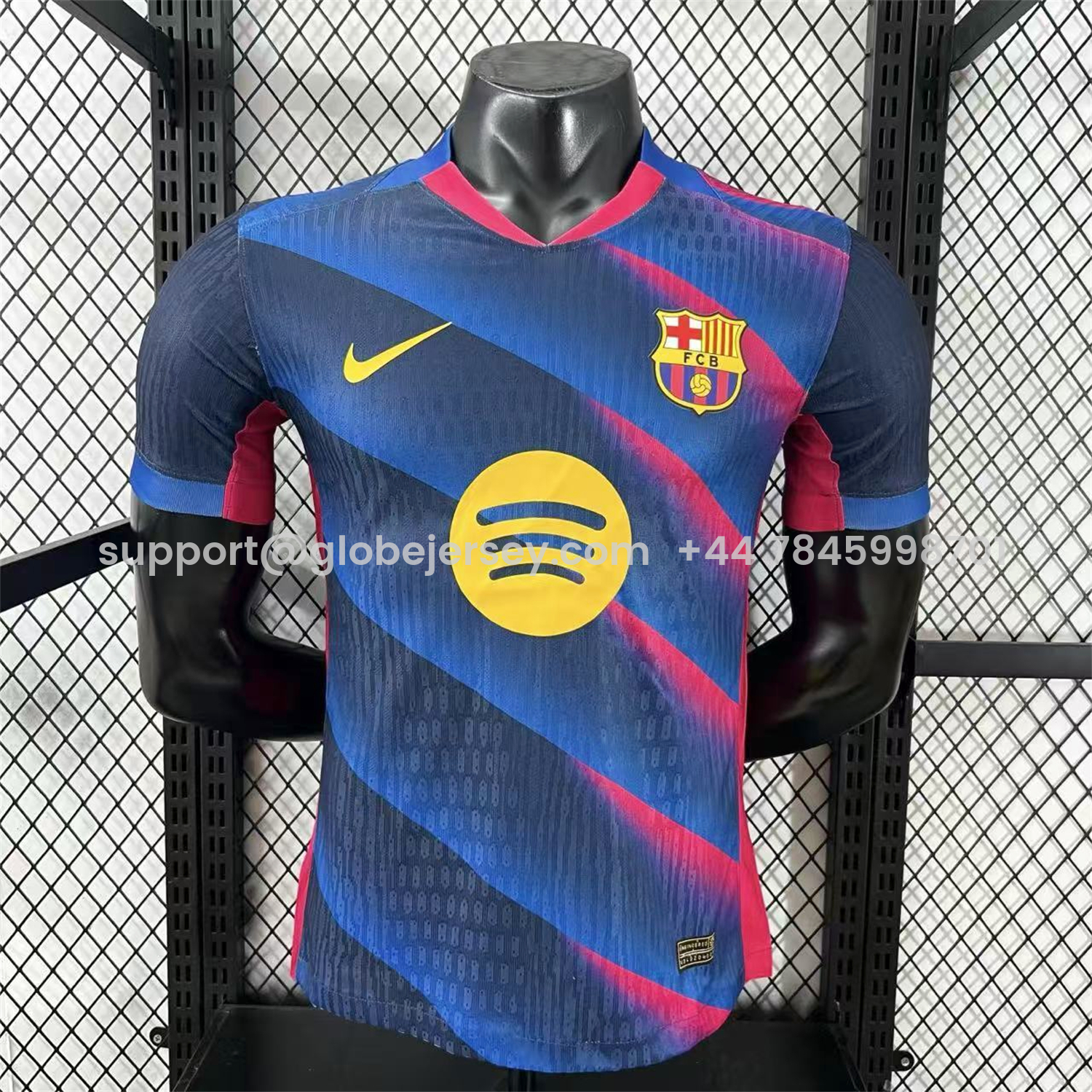 GlobeJersey-Barcelona 25-26 Red And Blue Twill Special Jersey - Player Version