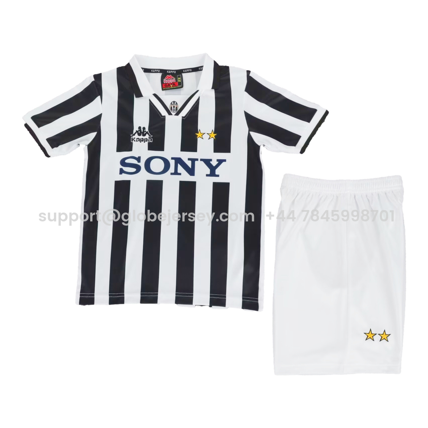 GlobeJersey-Retro Juventus 1995-97 Home Kids Kit