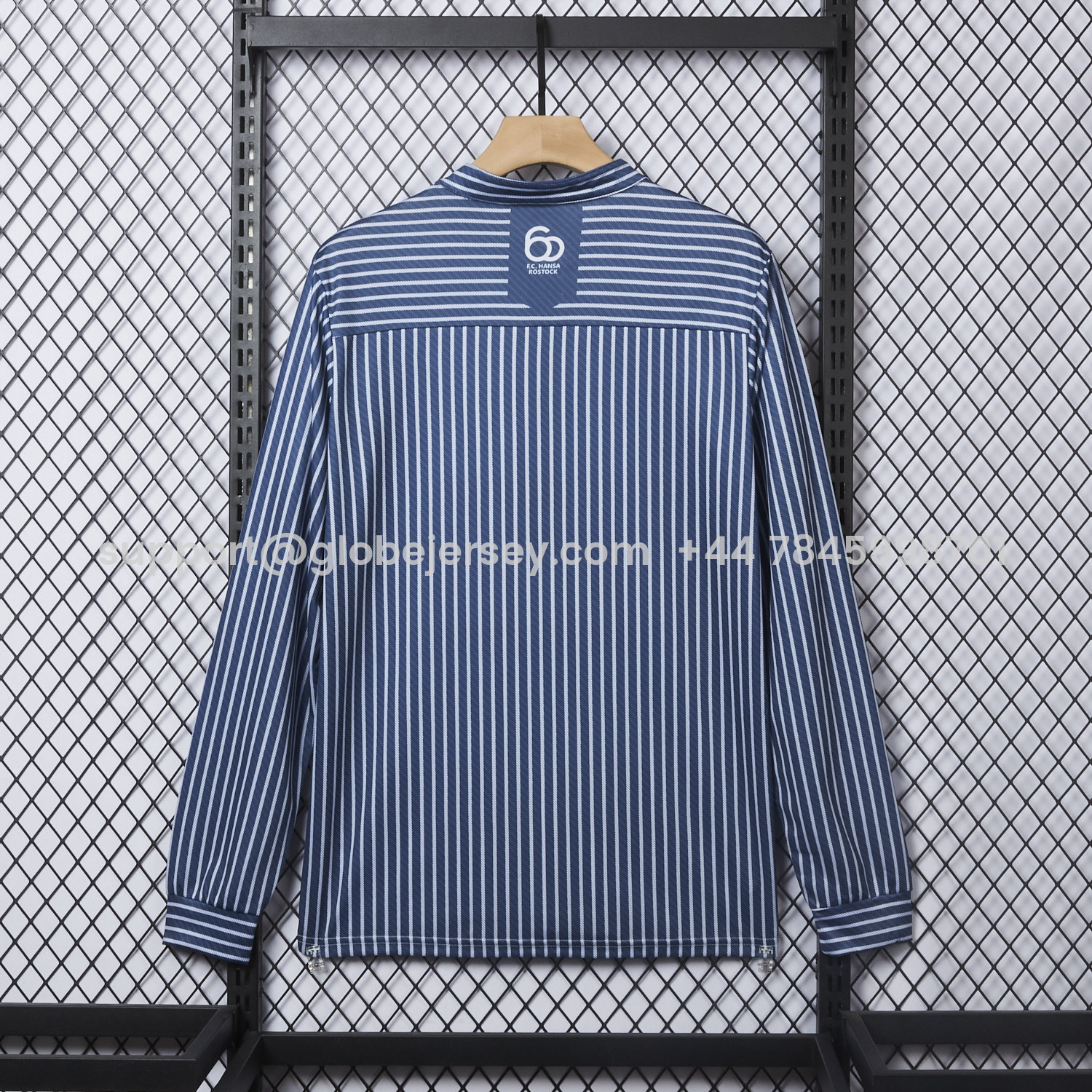 GlobeJersey-Hansa Rostock 25-26 60-Year Anniversary Fisherman Jersey - Fans Version