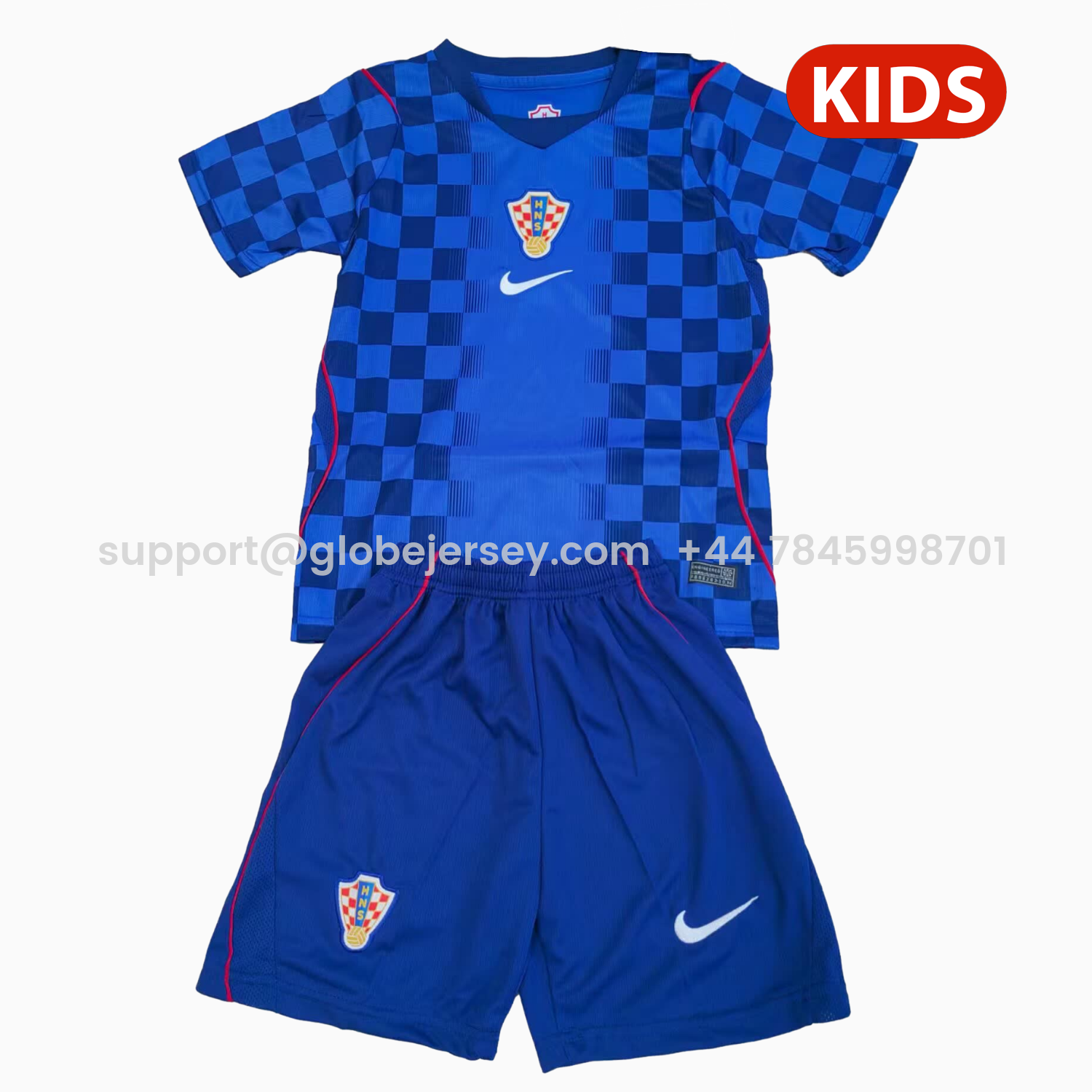 GlobeJersey-Croatia 2026 Away Kids Kit