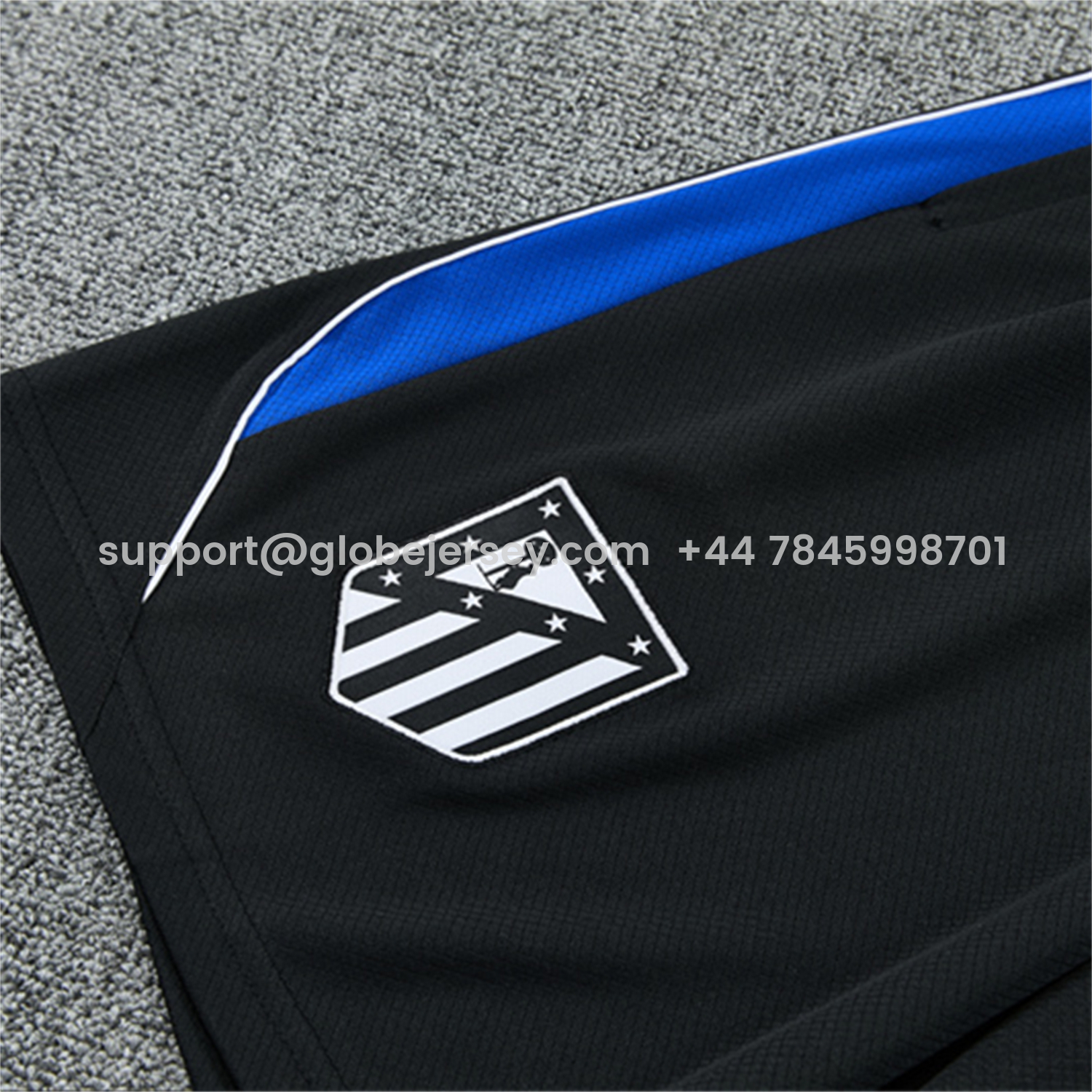 GlobeJersey-Atletico Madrid 26-27 Short-Sleeve Training Set - Green Top and Black Shorts