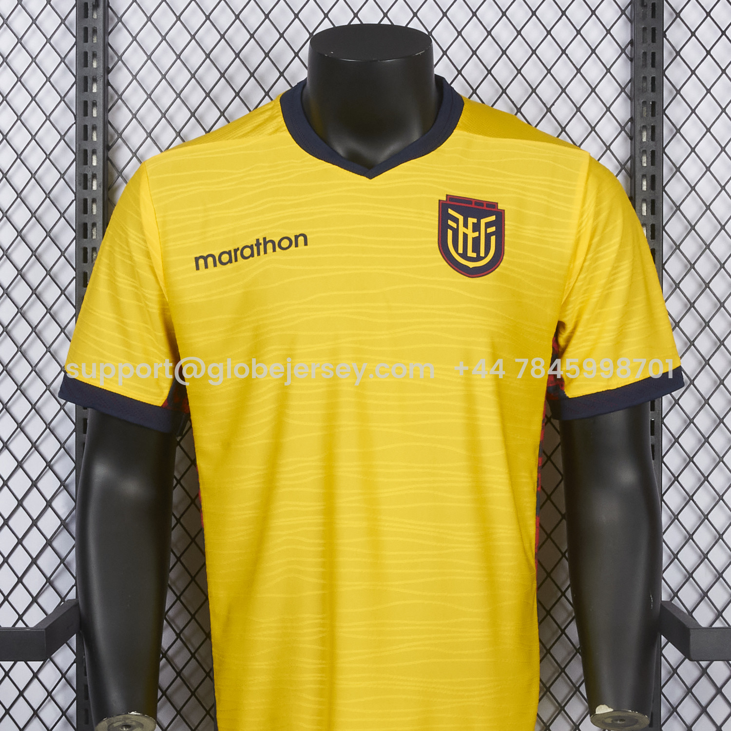 GlobeJersey-Ecuador 2026 Home Yellow Jersey - Player Version