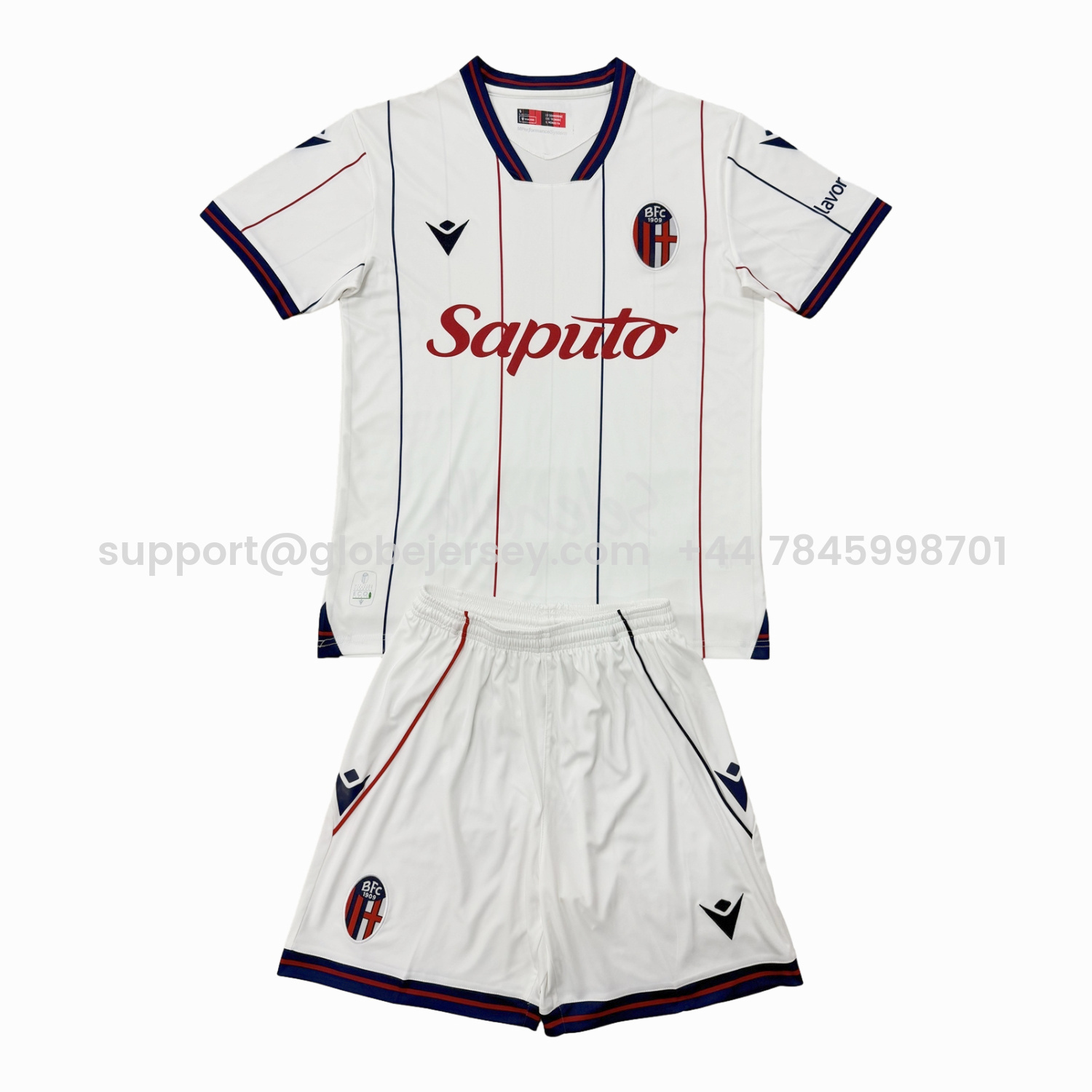 GlobeJersey-Bologna 25-26 Away Men's Adult Jersey Set - Fans Version