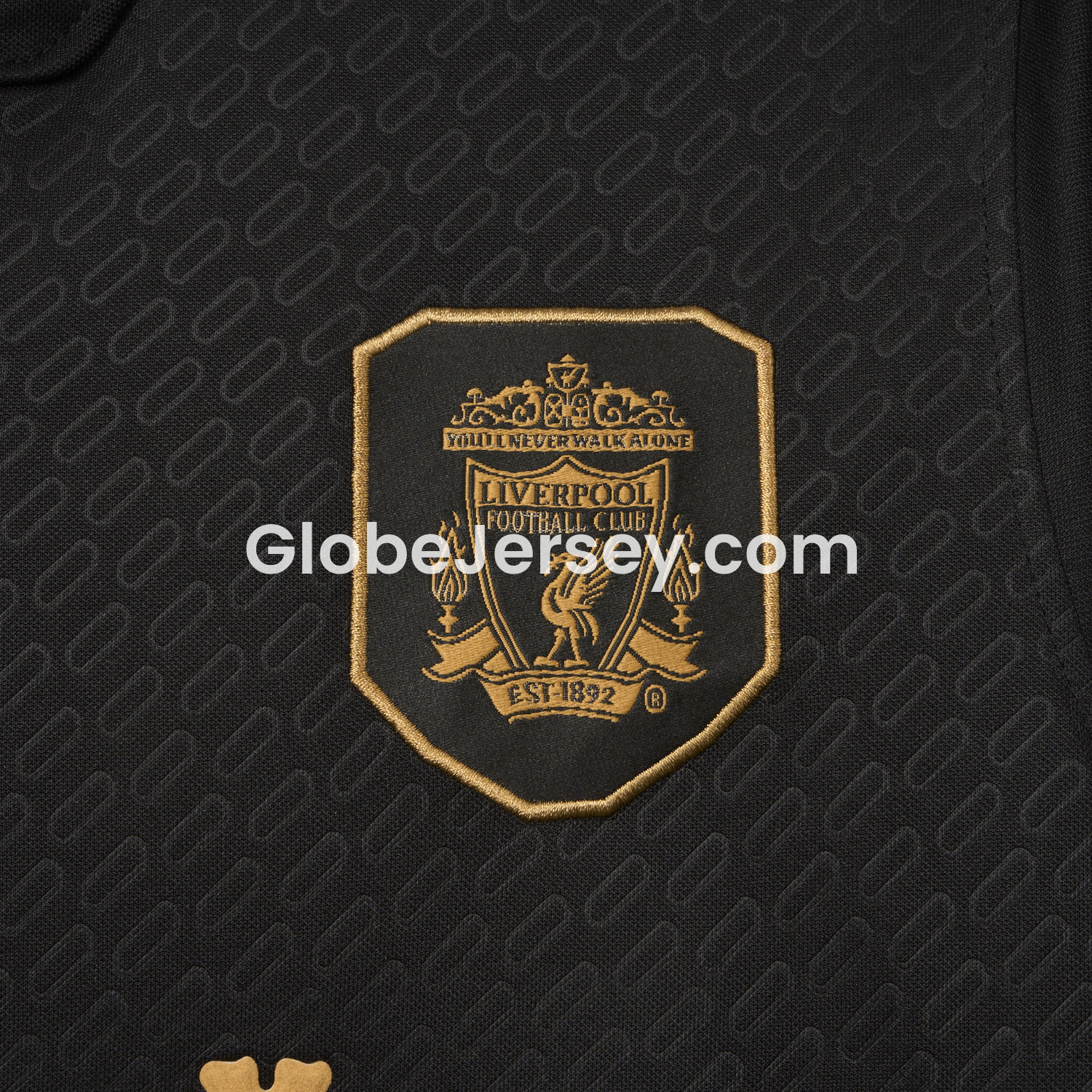 GlobeJersey-Liver.pool 25-26 Istanbul 2005 Anniversary Black Jersey - Fans Version