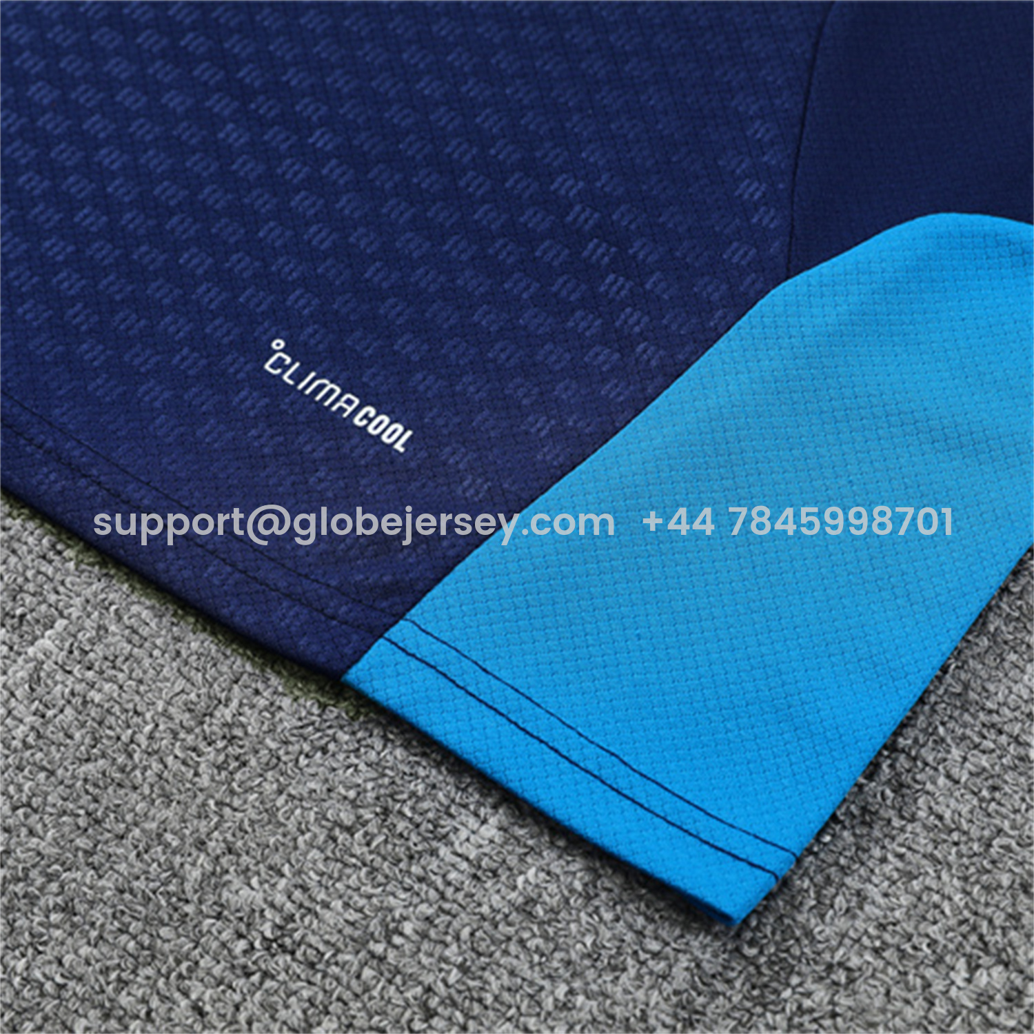 GlobeJersey-Spain 2026 Short-Sleeve Training Set - Royal Blue Top & Shorts