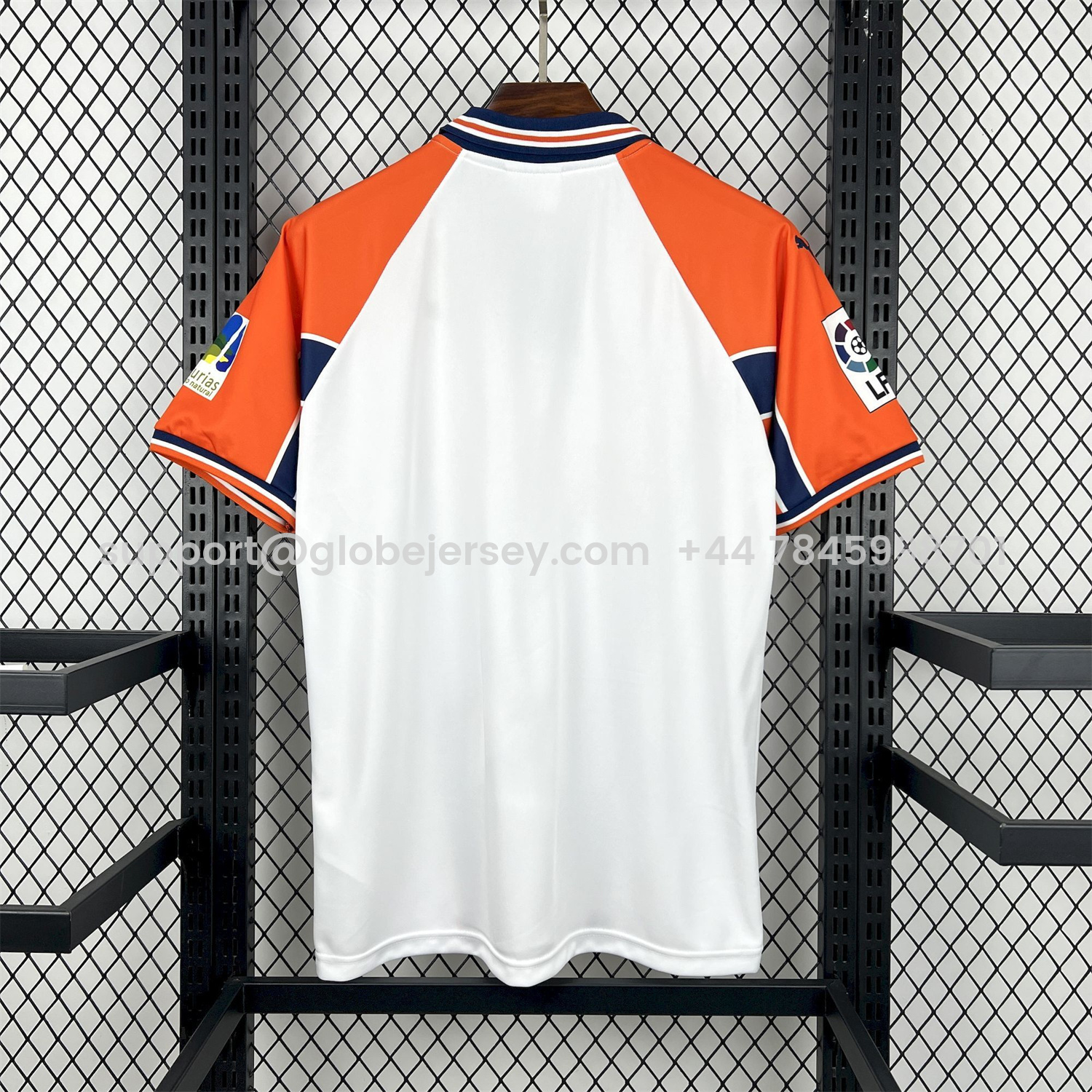GlobeJersey-Retro Real Oviedo 2000-01 Away White Jersey