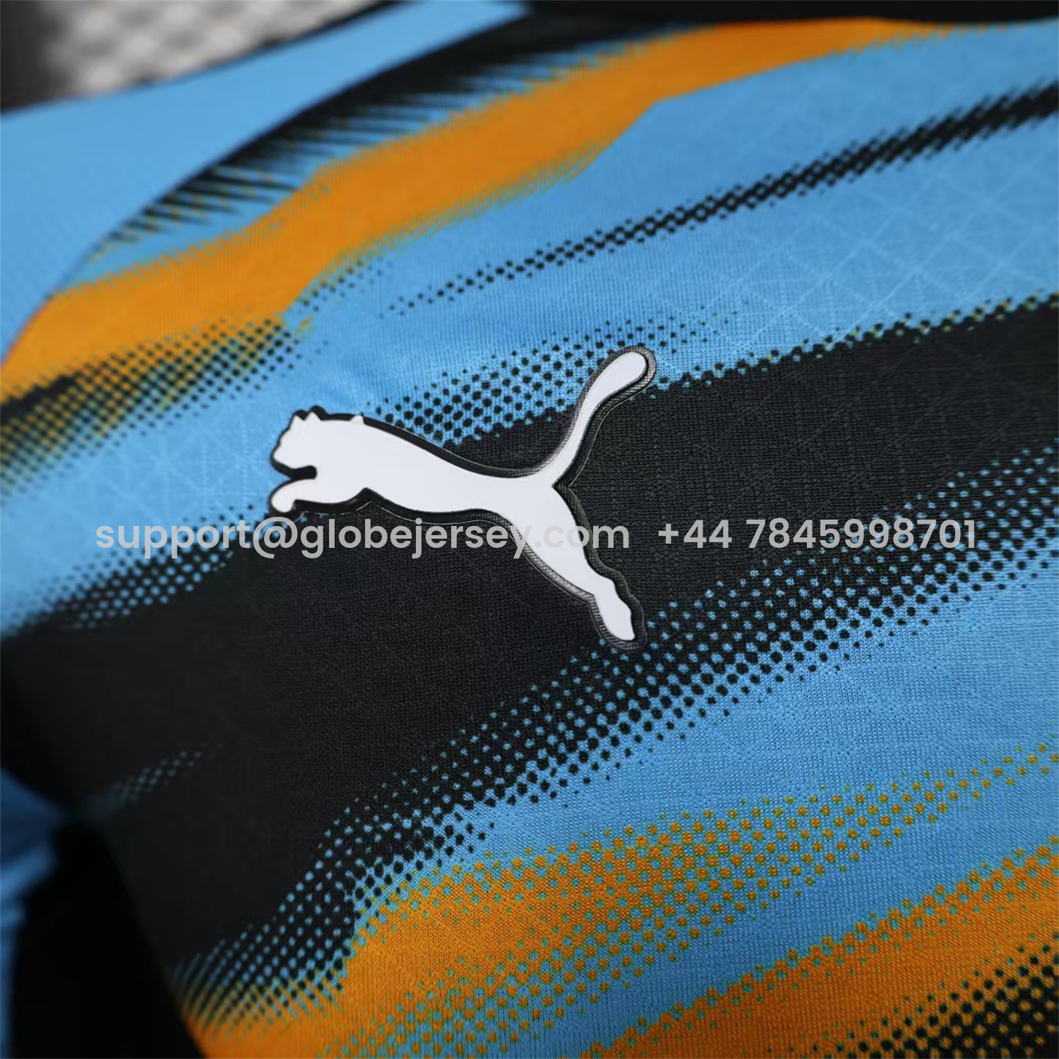 GlobeJersey-Marseille 25-26 Blue Orange Gradient Training Jersey - Player Version