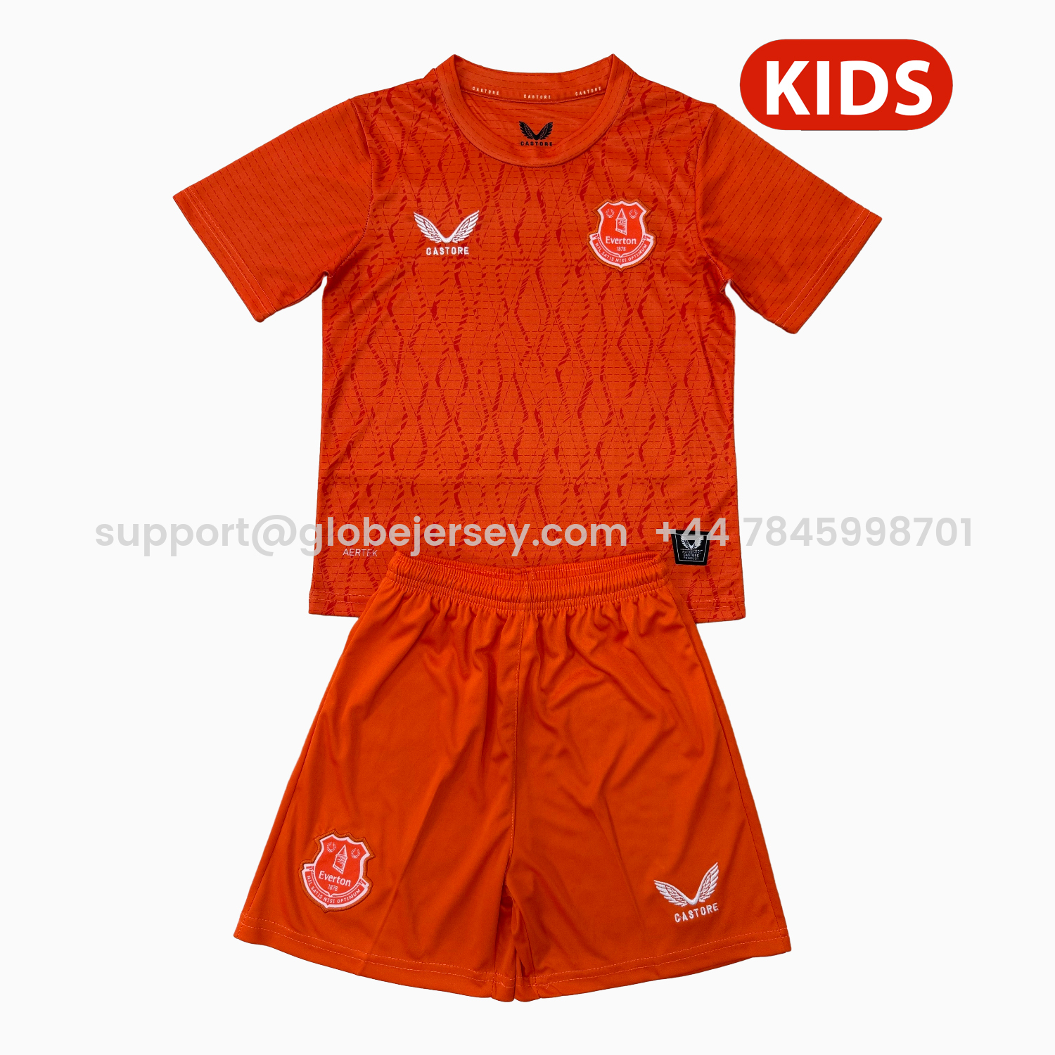 GlobeJersey-Everton 25-26 Orange Goalkeeper Kids Kit