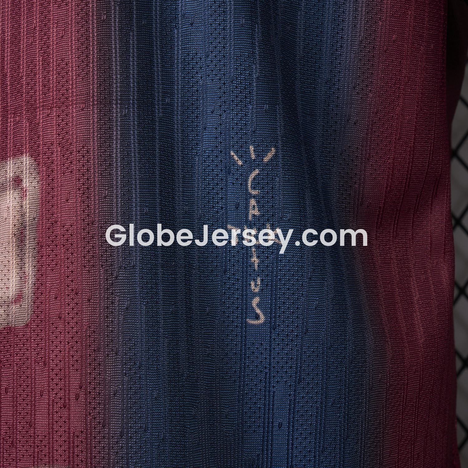GlobeJersey-Barcelona x Travis Scott 2000-01 Home Retro Style Skeleton Jersey - Player Version