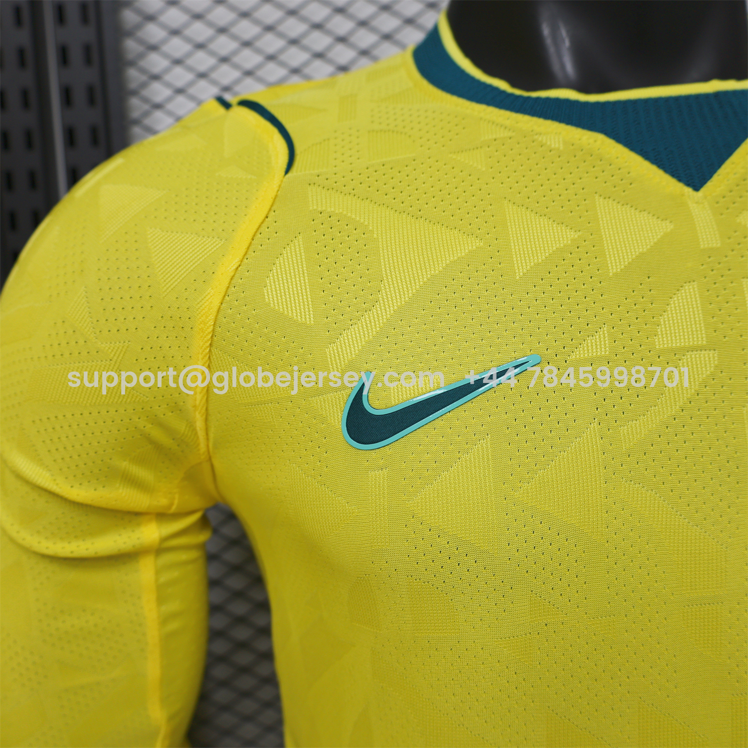 GlobeJersey-Brazil 2026 Home Long Sleeves Jersey - Player Version