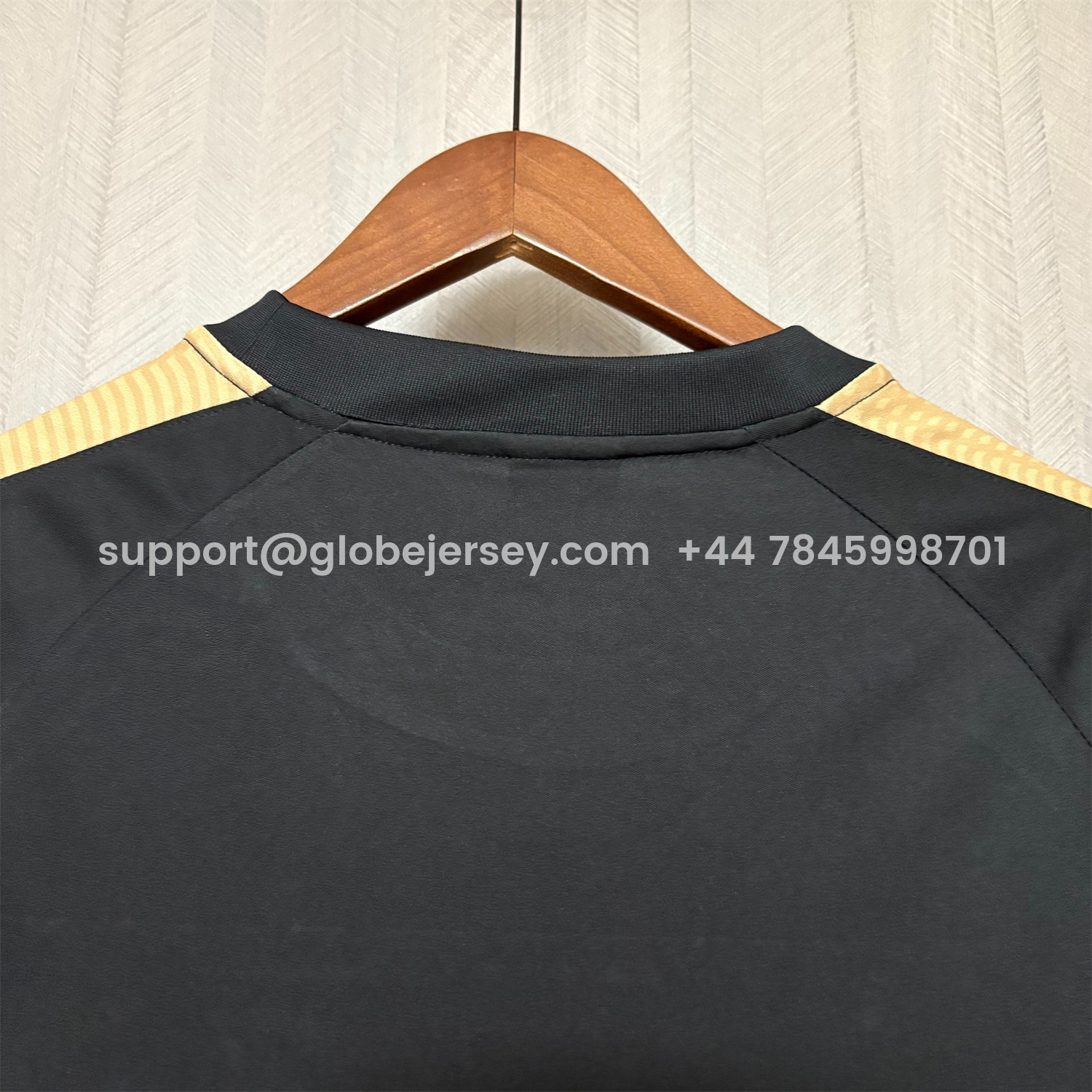 GlobeJersey-Vasco da Gama 25-26 Black Training Jersey - Fans Version