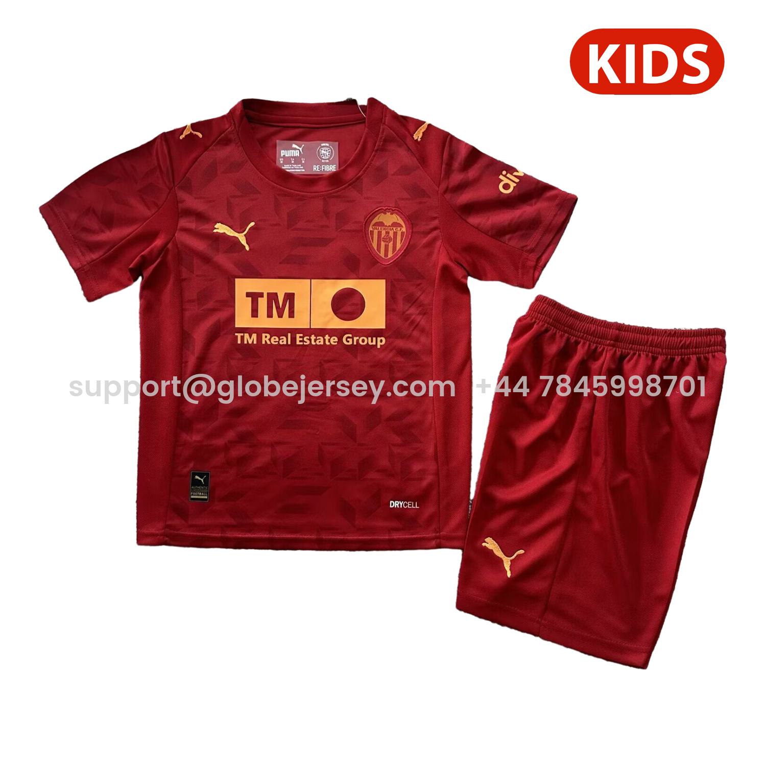 GlobeJersey-Valencia 25-26 Away Kids Kit