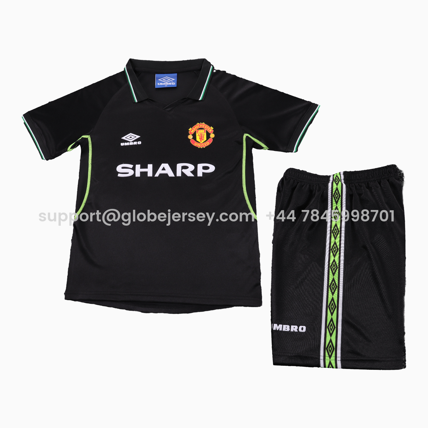GlobeJersey-Retro Manchester United 1998-99 Third Kids Kit