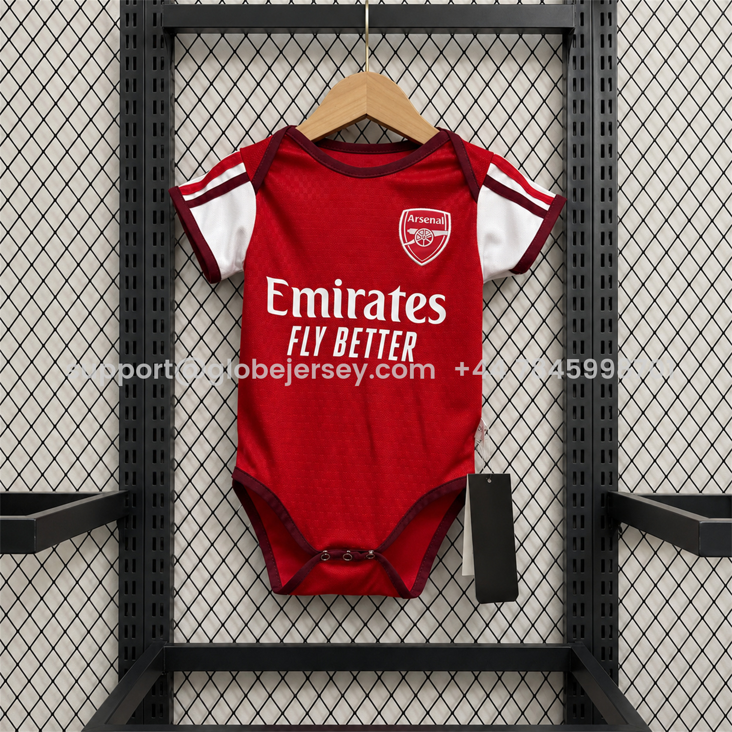 GlobeJersey-Arsenal 26-27 Home Baby Crawling Suit