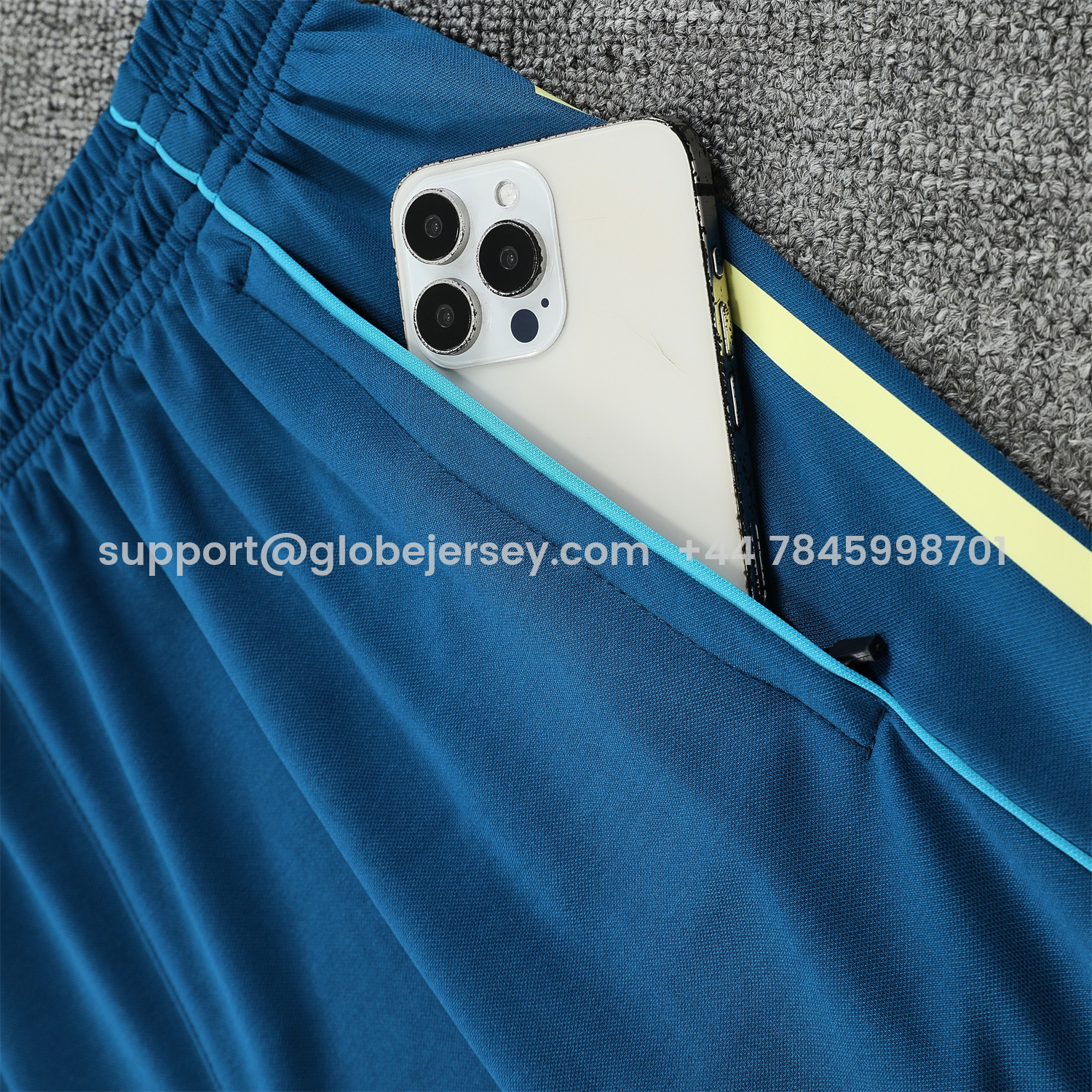 GlobeJersey-Club América 25-26 Short-Sleeve Training Set - Royal Blue With Light Blue Accents Top & Pants