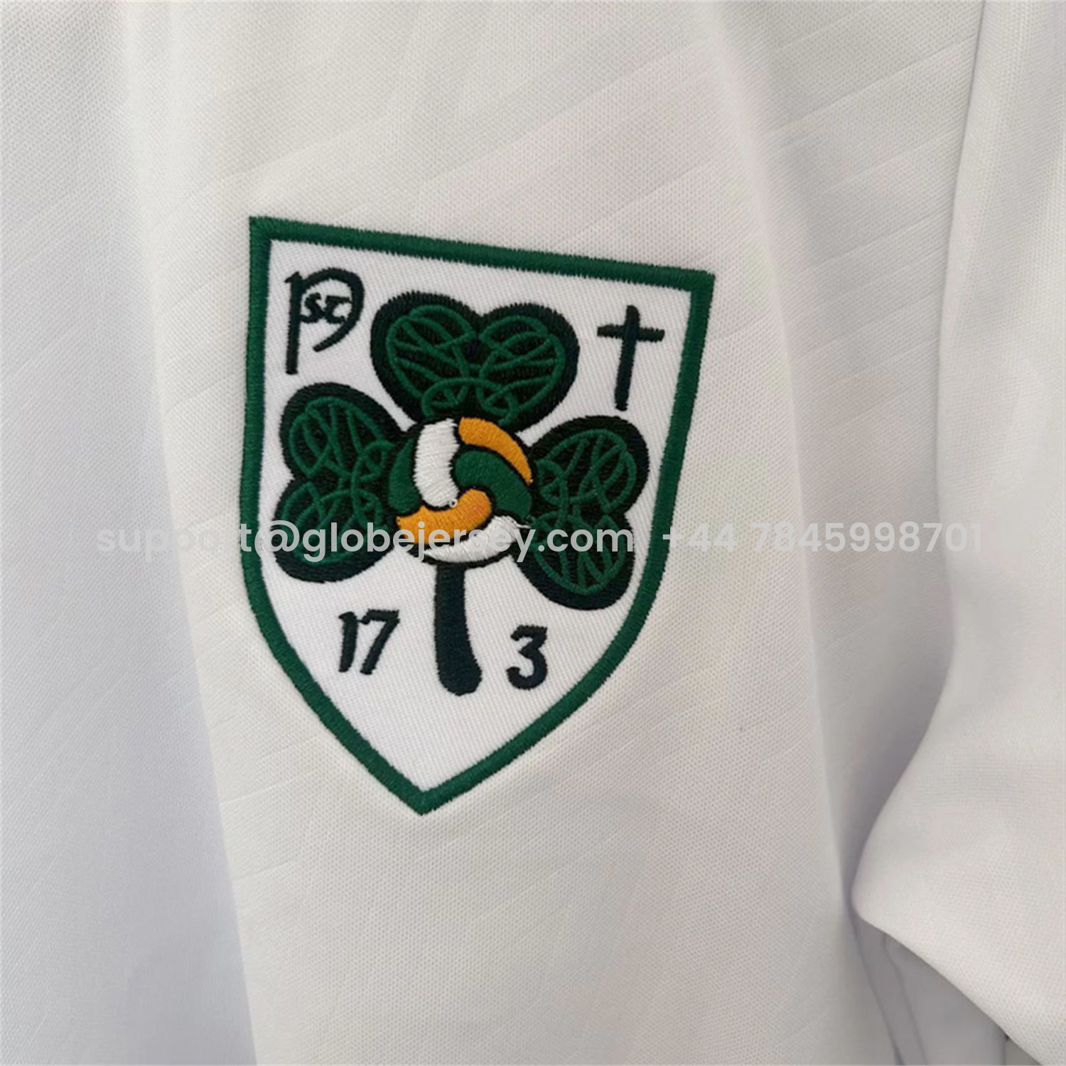GlobeJersey-Ireland 2026 St. Patrick's Day White Jersey - Fans Version