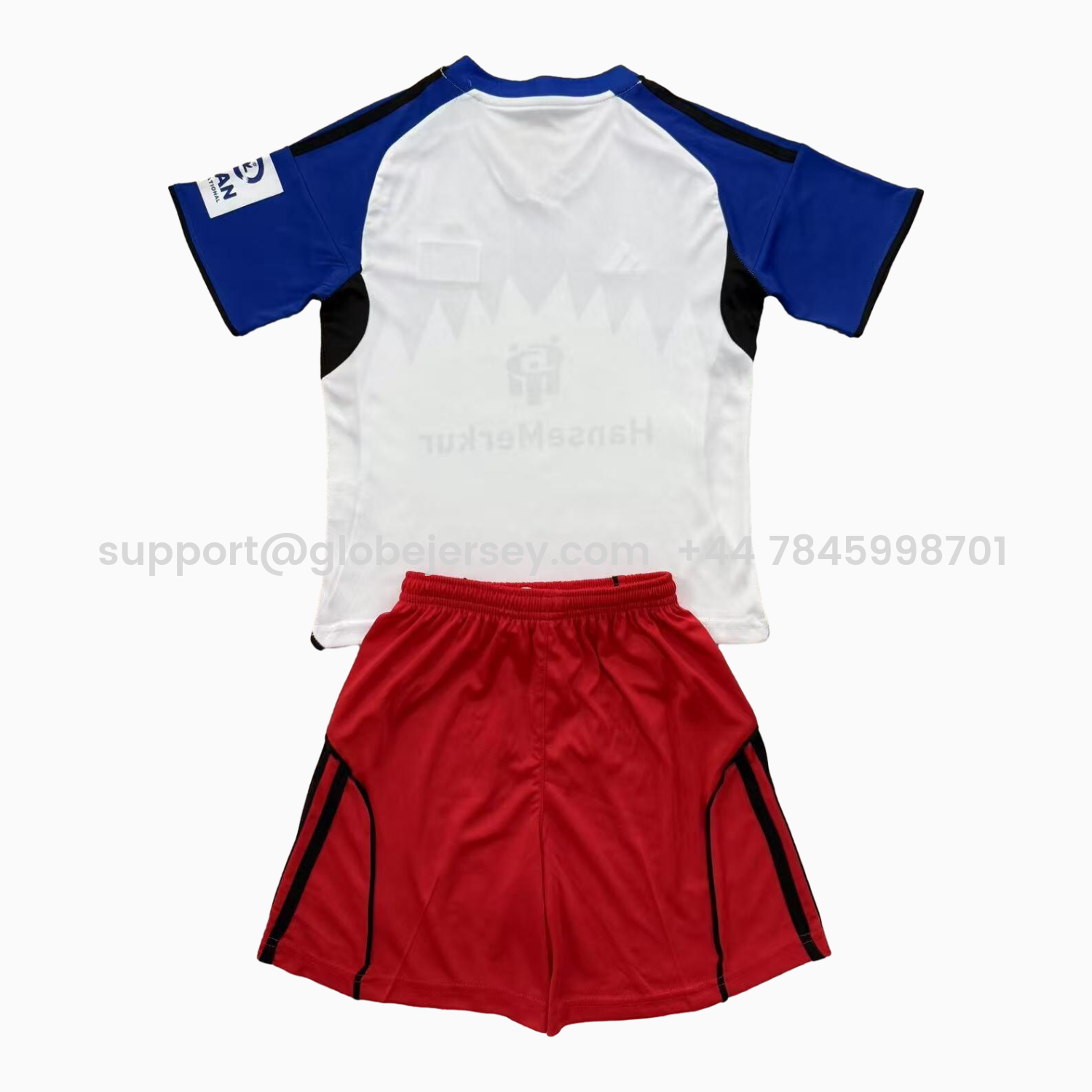 GlobeJersey-Hamburger SV 25-26 Home Men's Adult Jersey Set - Fans Version