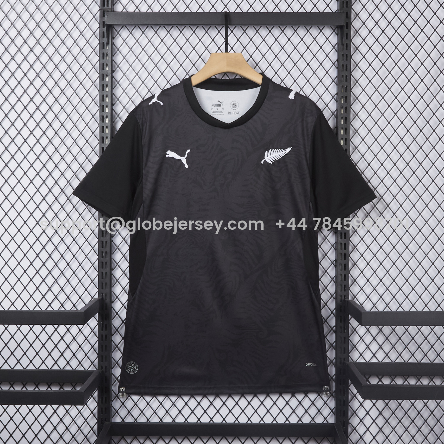 GlobeJersey-New Zealand 2026 Away Black Jersey - Fans Version