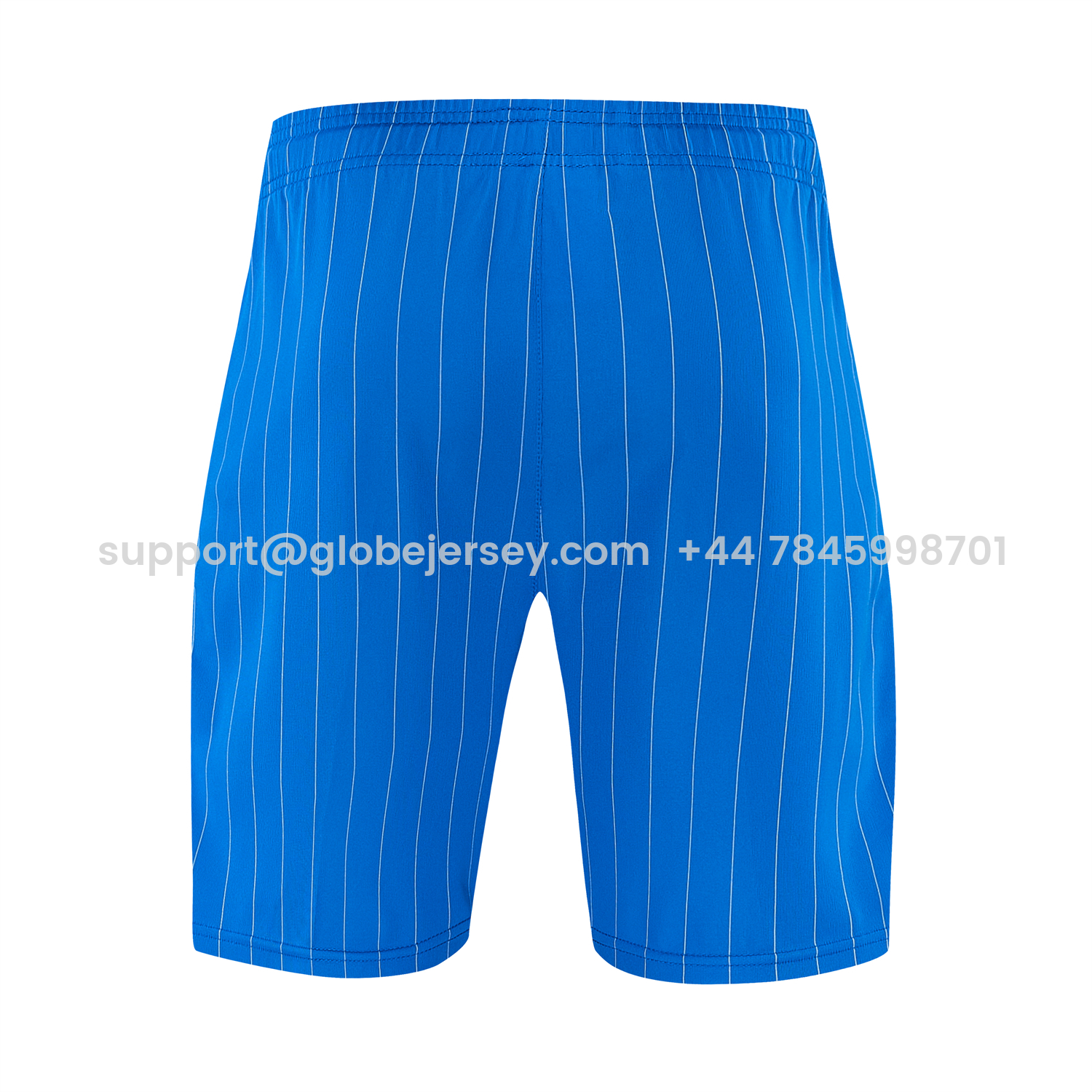 GlobeJersey-Real Madrid 25-26 Retro Style Vest Training Set - Blue With White Stripes Top & Pants