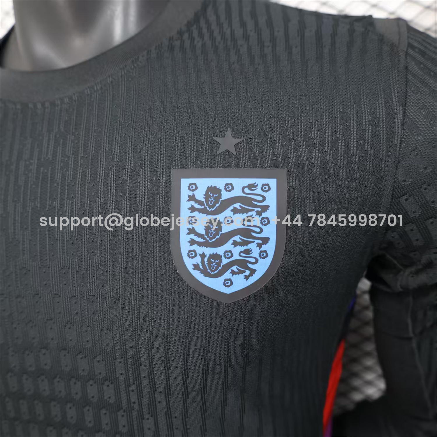 GlobeJersey-England 2025 Women's Team Away Jersey - Men's Long Sleeves Player Version