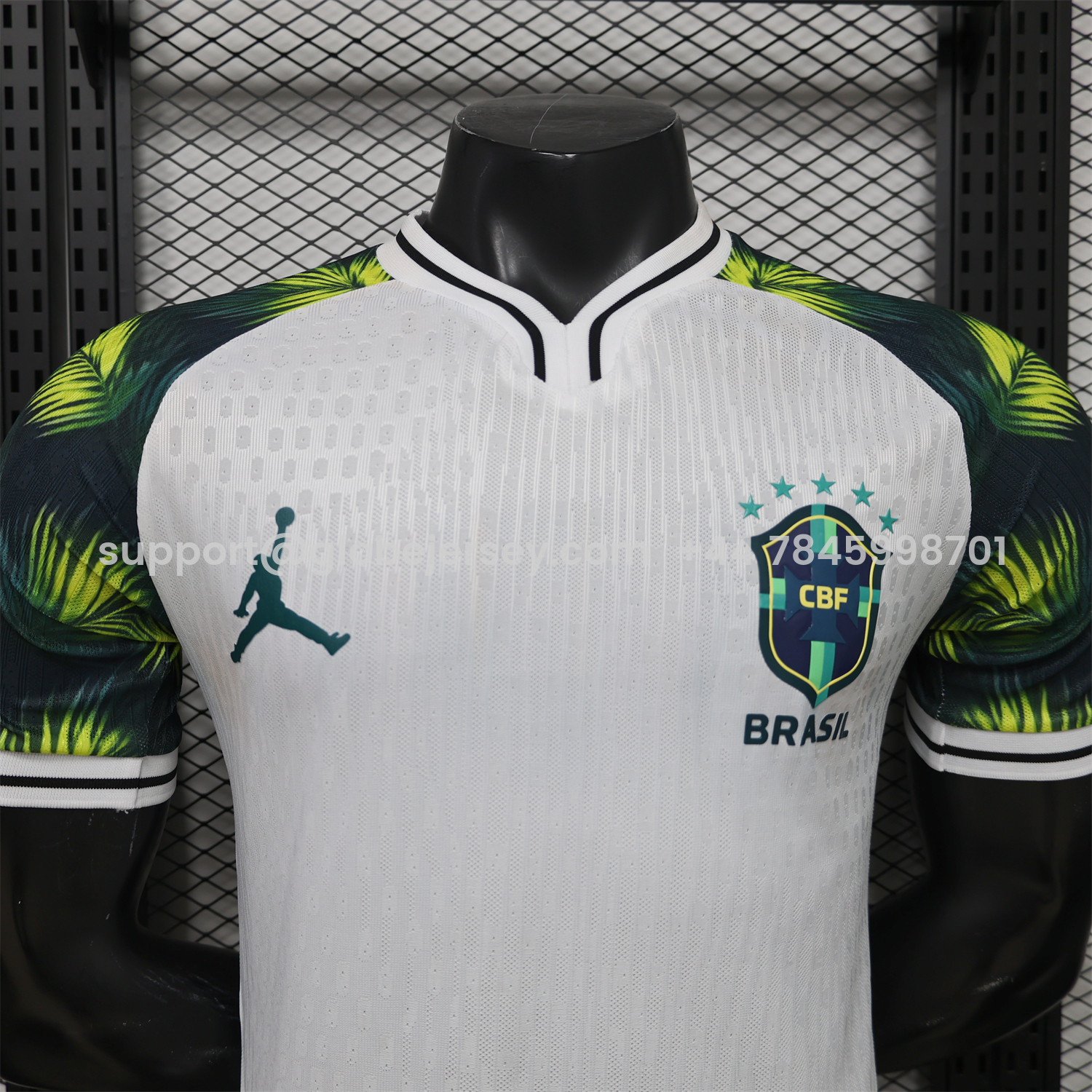 GlobeJersey-Mexico 2026 Palm Leaf White Special Jersey - Player Version