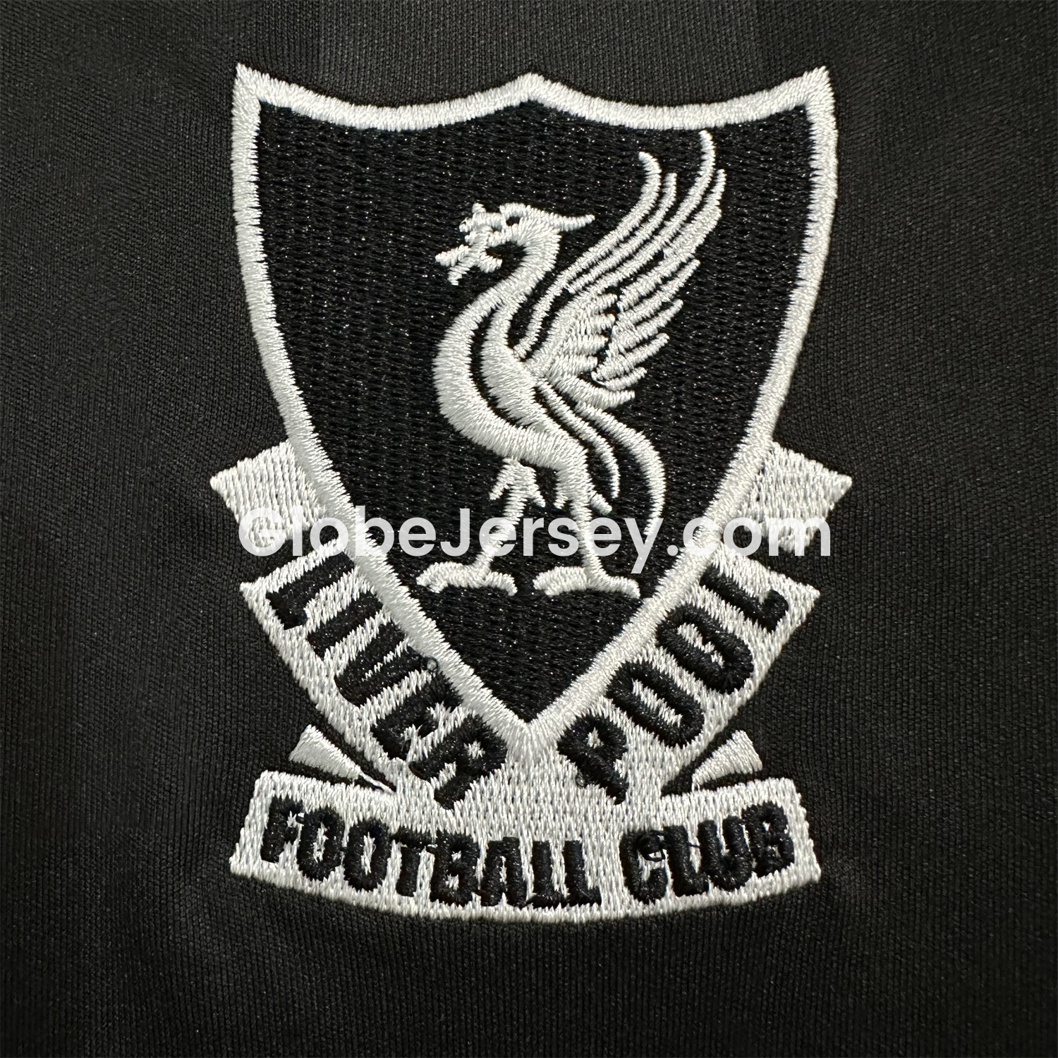 GlobeJersey-Liver.pool 25-26 Black Trefoil Goalkeeper Jersey - Fans Version