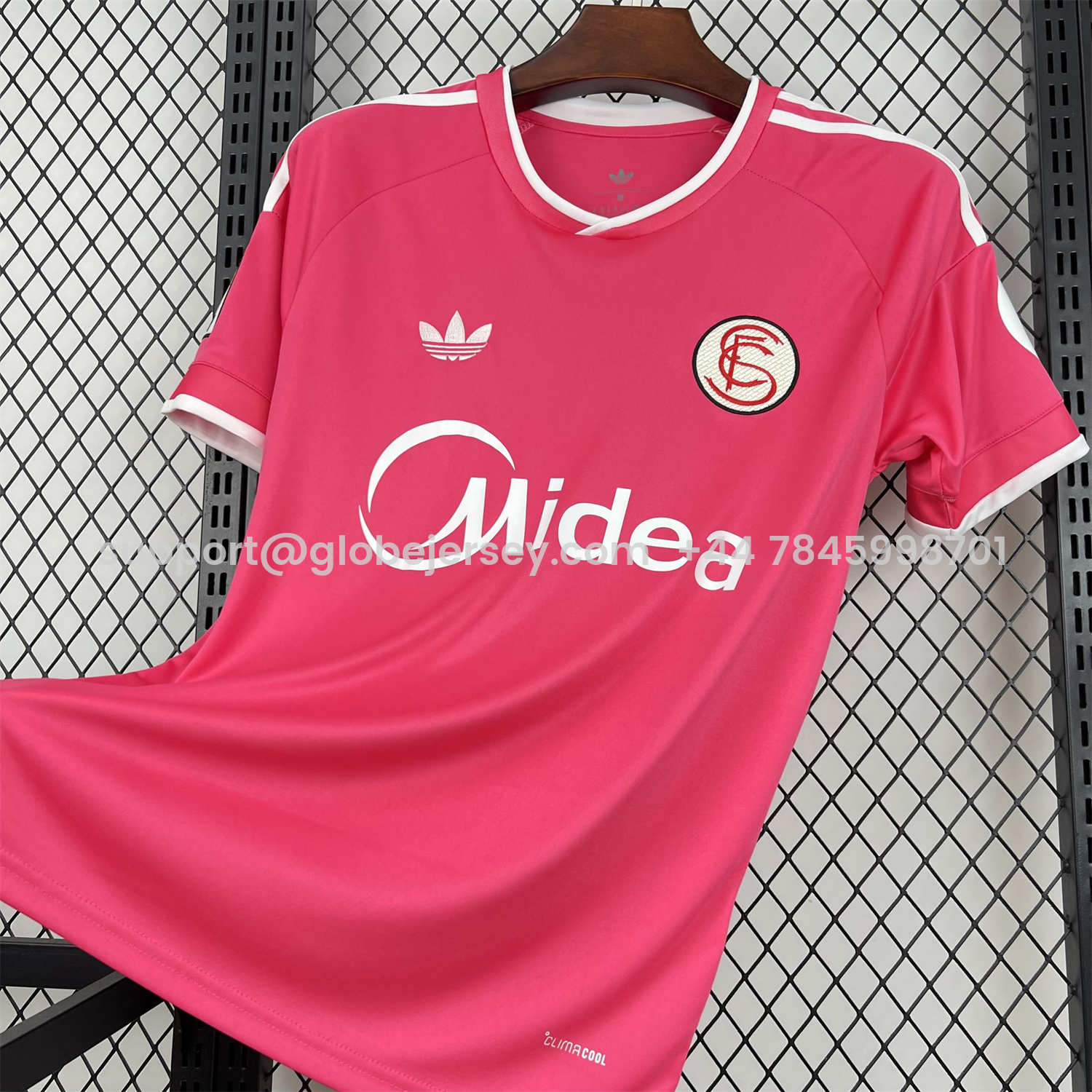 GlobeJersey-Sevilla 25-26 Retro Style Pink Special Jersey - Fans Version