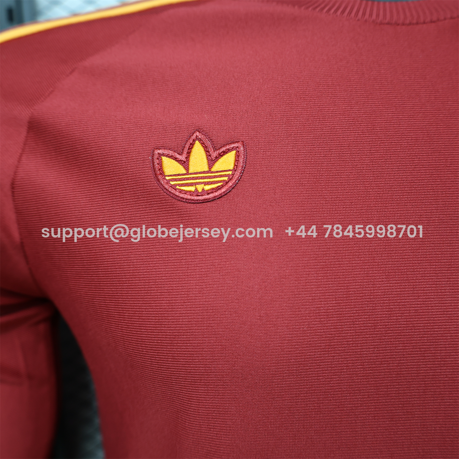 GlobeJersey-AS Roma 25-26 Retro Casual Style Red Special Long Sleeves Jersey - Player Version