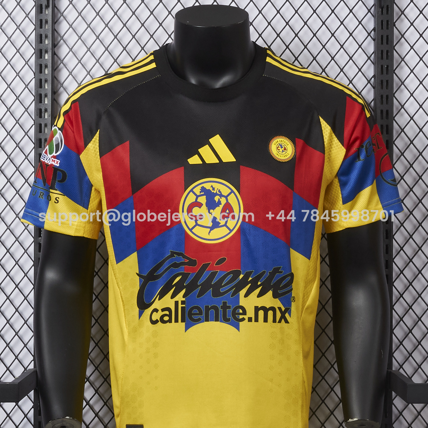 GlobeJersey-【Three-color Font】Club América 25-26 Home Yellow Jersey - Player Version