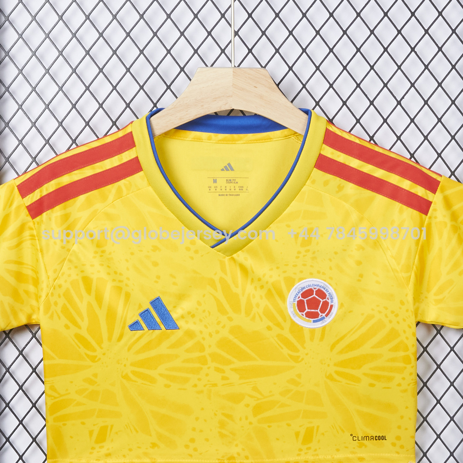 GlobeJersey-Women's Colombia 2026 Home Cropped Jersey