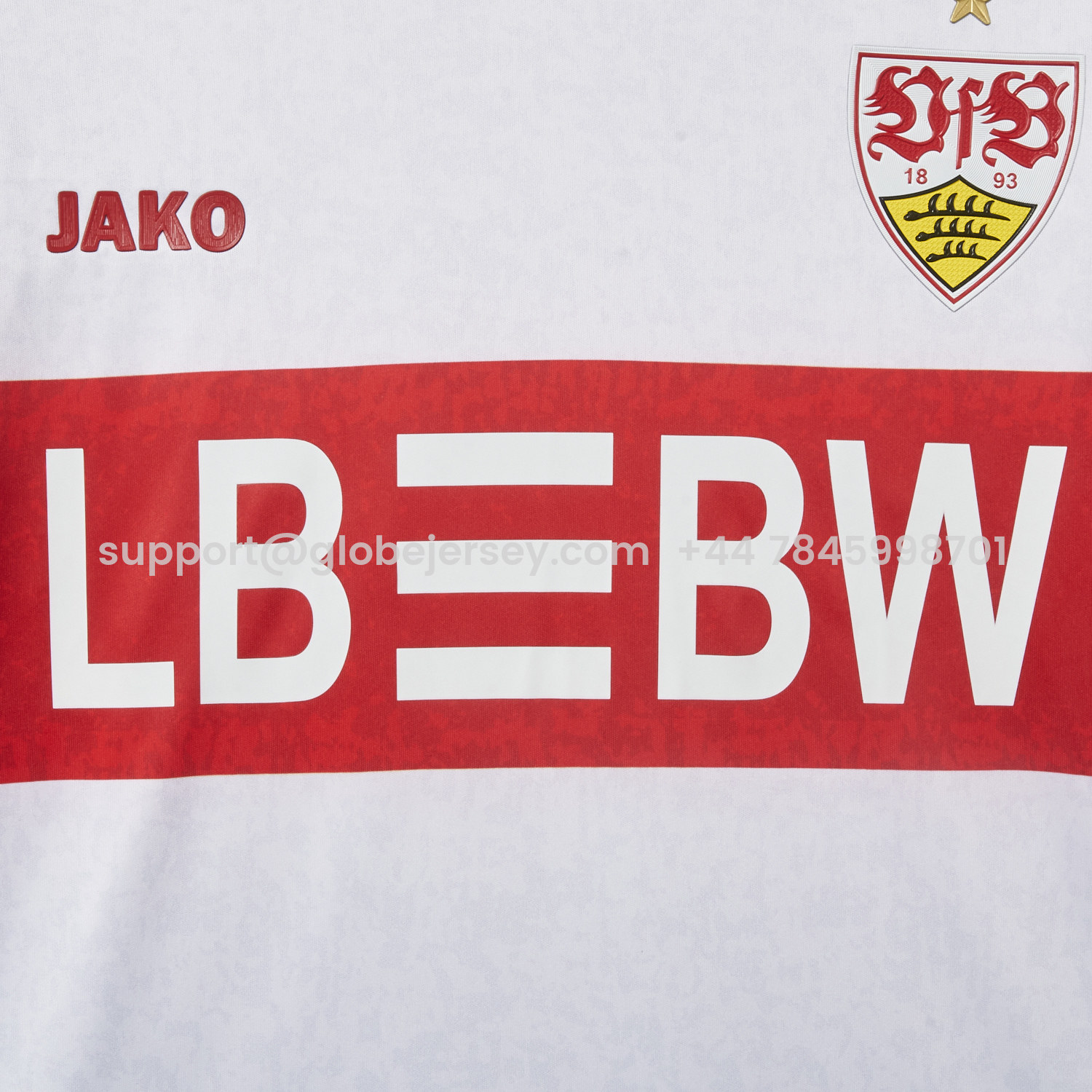 GlobeJersey-VfB Stuttgart 25-26 European Home Long Sleeves Jersey - Fans Version