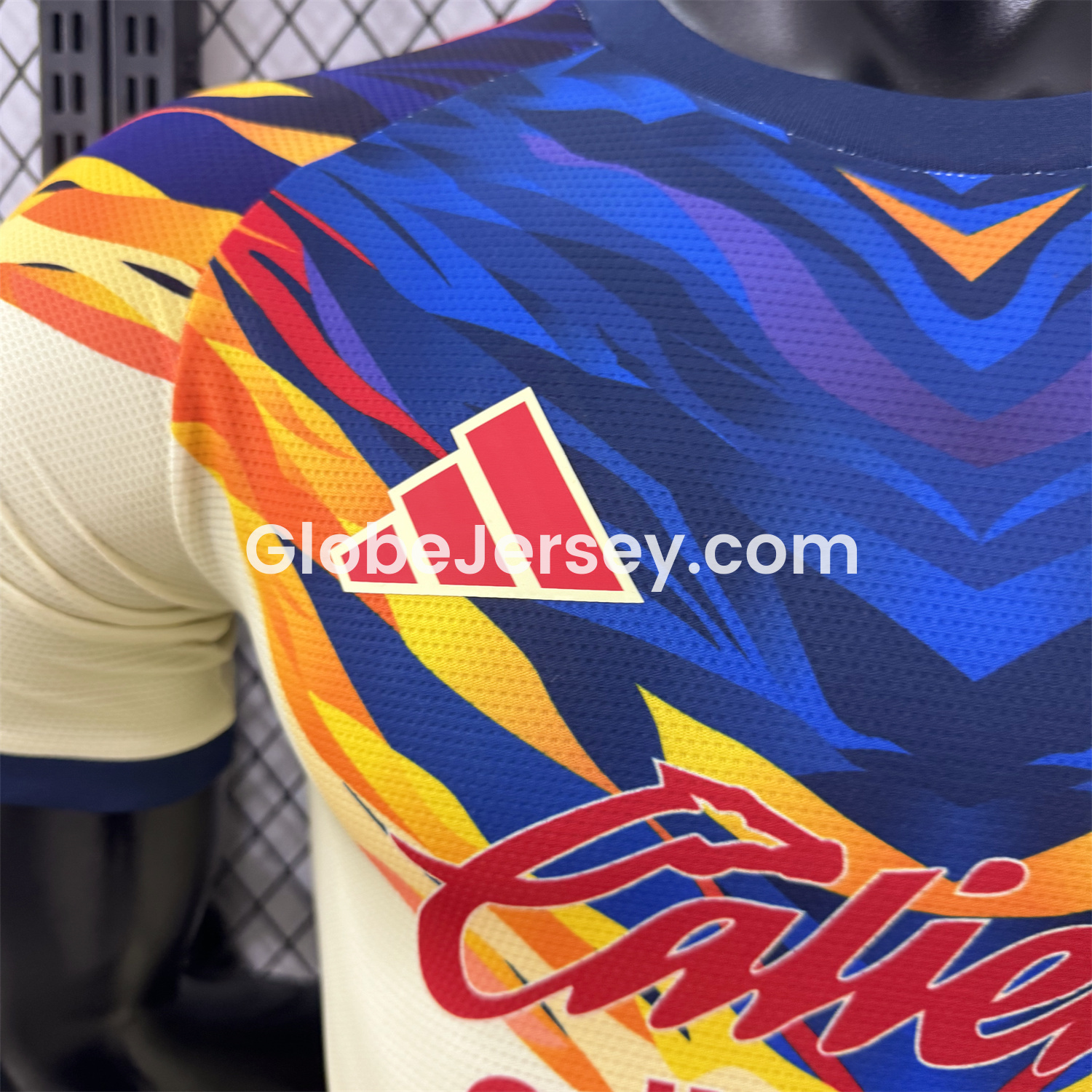 GlobeJersey-Club América 25-26 Blue Neck Light Yellow Special Jersey - Player Version