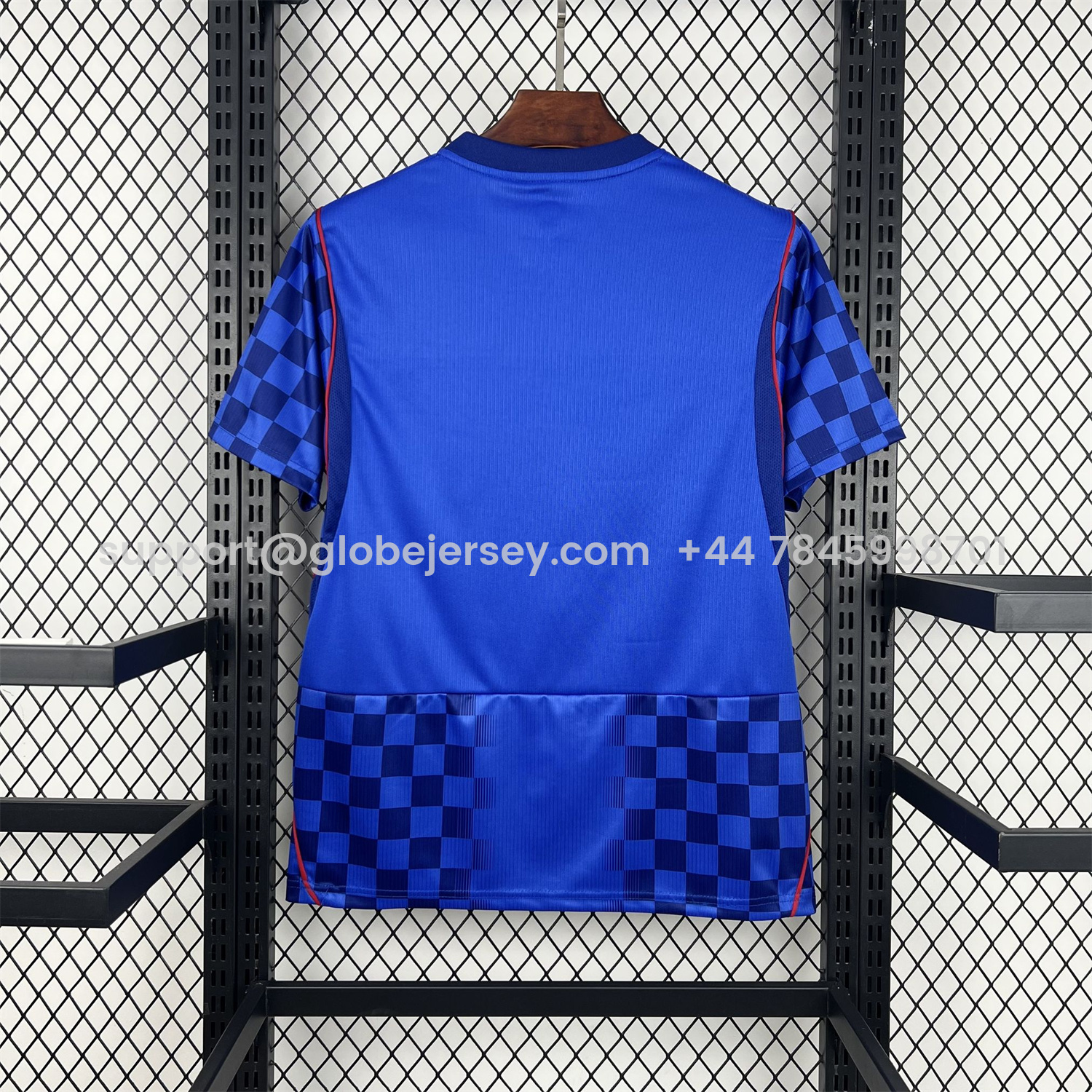 GlobeJersey-Croatia 2026 Away Blue Jersey - Fans Version