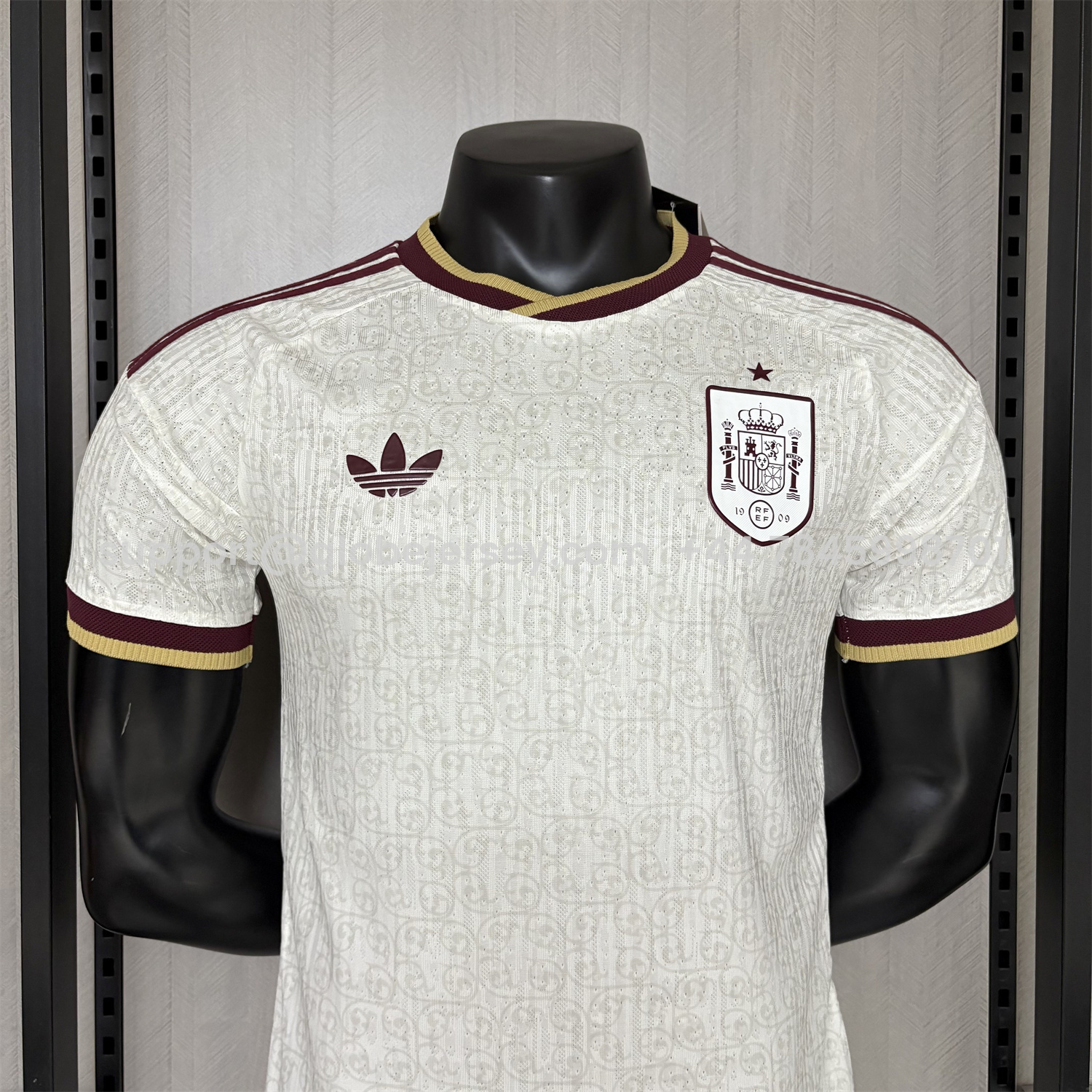 GlobeJersey-Spain 2026 Away White Jersey - Player Version
