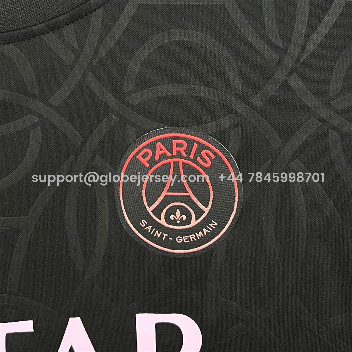 GlobeJersey-Paris Saint-Germain PSG 25-26 Black JD Training Jersey - Fans Version