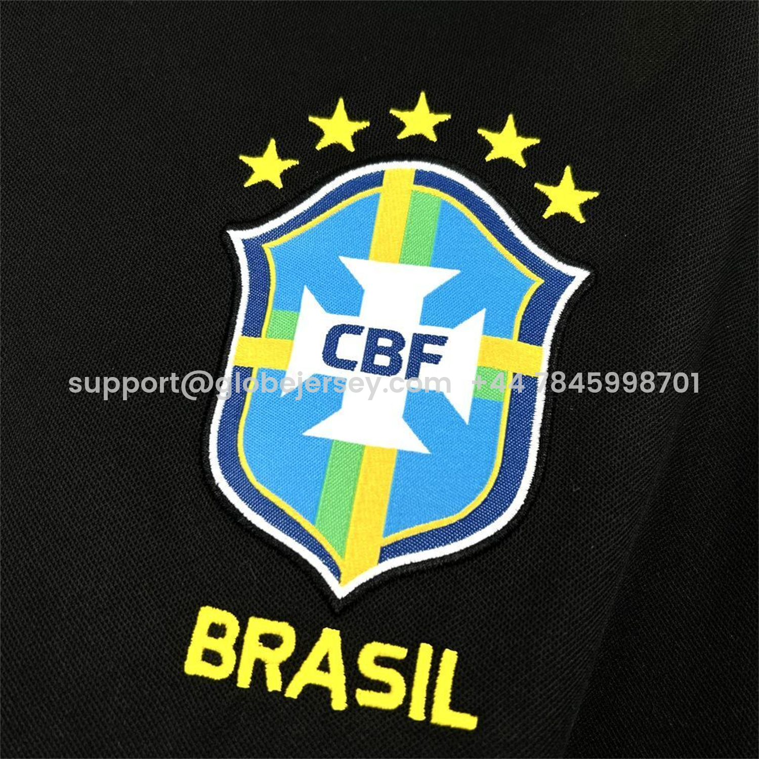 GlobeJersey-Brazil 2026 Black Pre-Match Jersey - Fans Version
