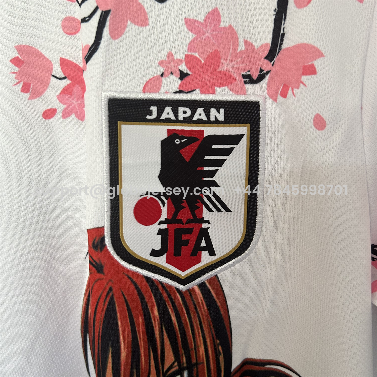 GlobeJersey-Japan 25-26 Rurouni Kenshin Himura Kenshin White Special Jersey - Fans Version