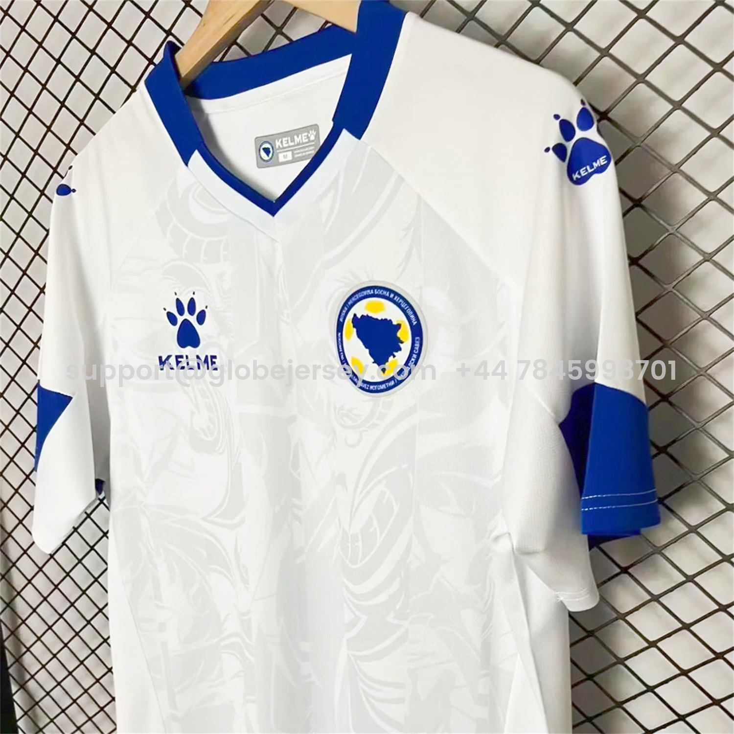GlobeJersey-Bosnia and Herzegovina 2025 Away Jersey - Fans Version