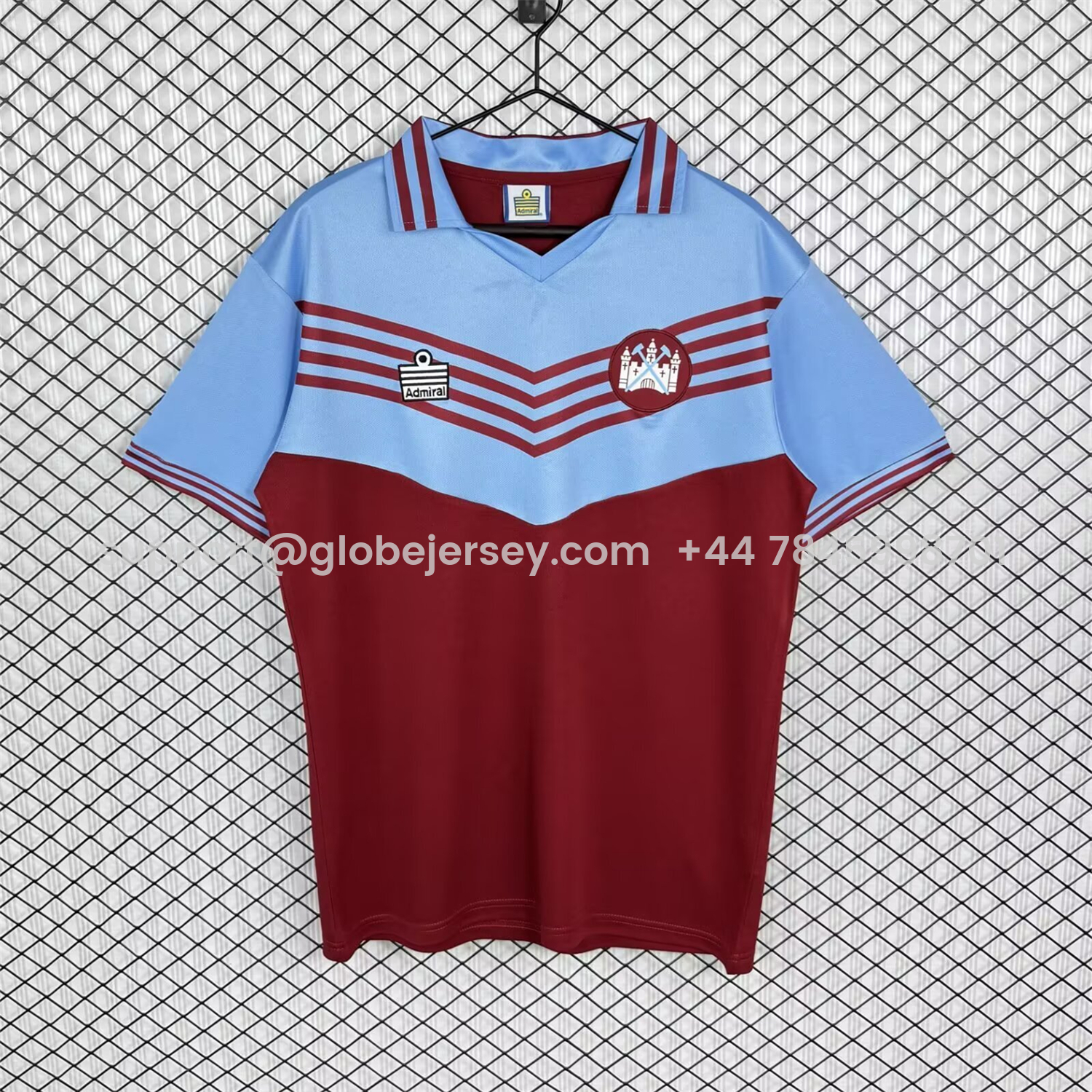 GlobeJersey-Retro West Ham United 1976-80 Home Jersey