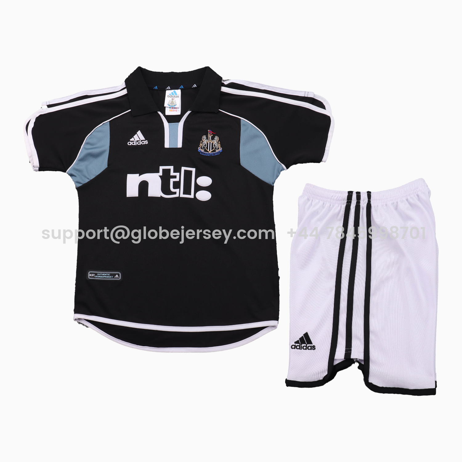 GlobeJersey-Retro Newcastle United 2000-01 Away Kids Kit
