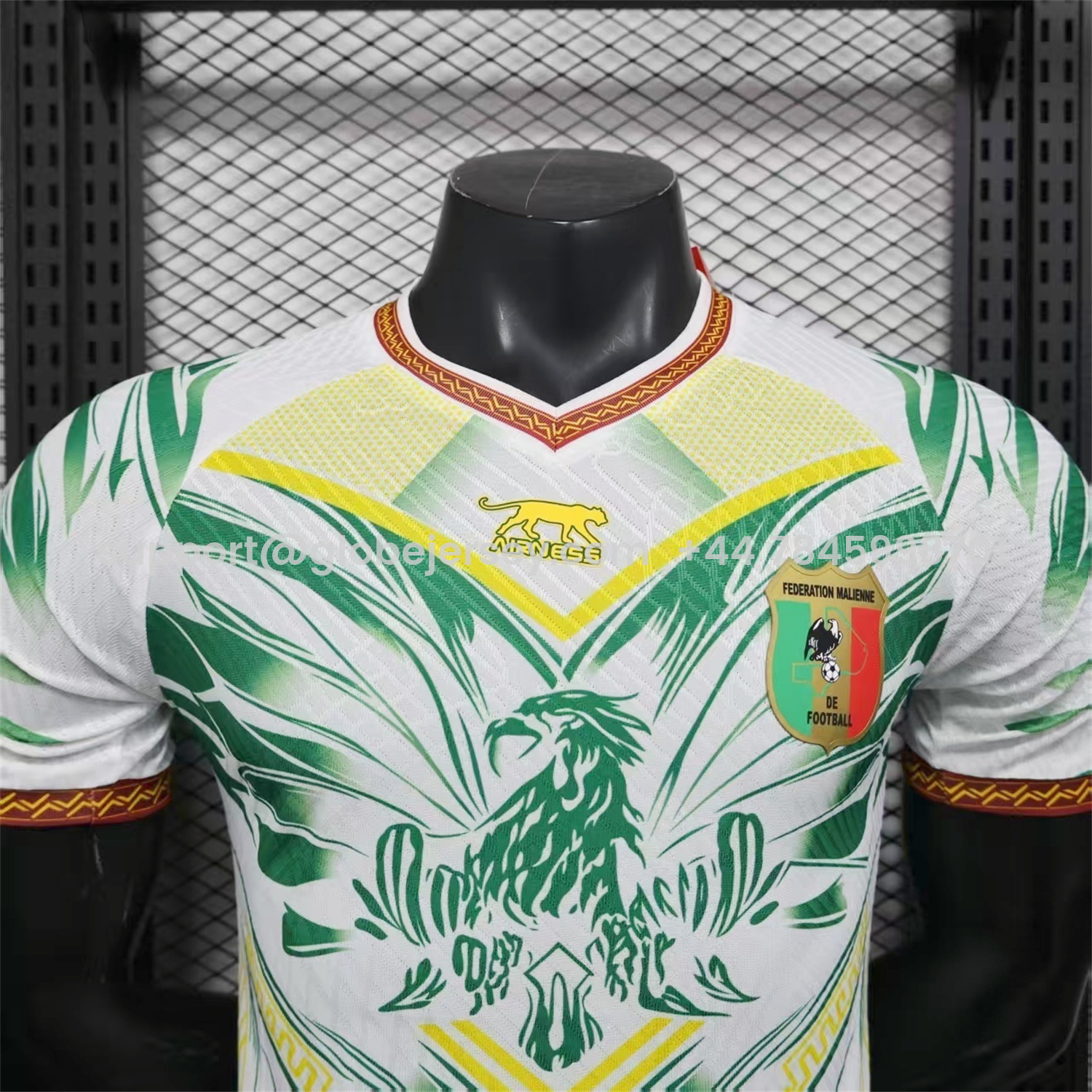 GlobeJersey-Mali 2026 Eagle White Jersey - Player Version