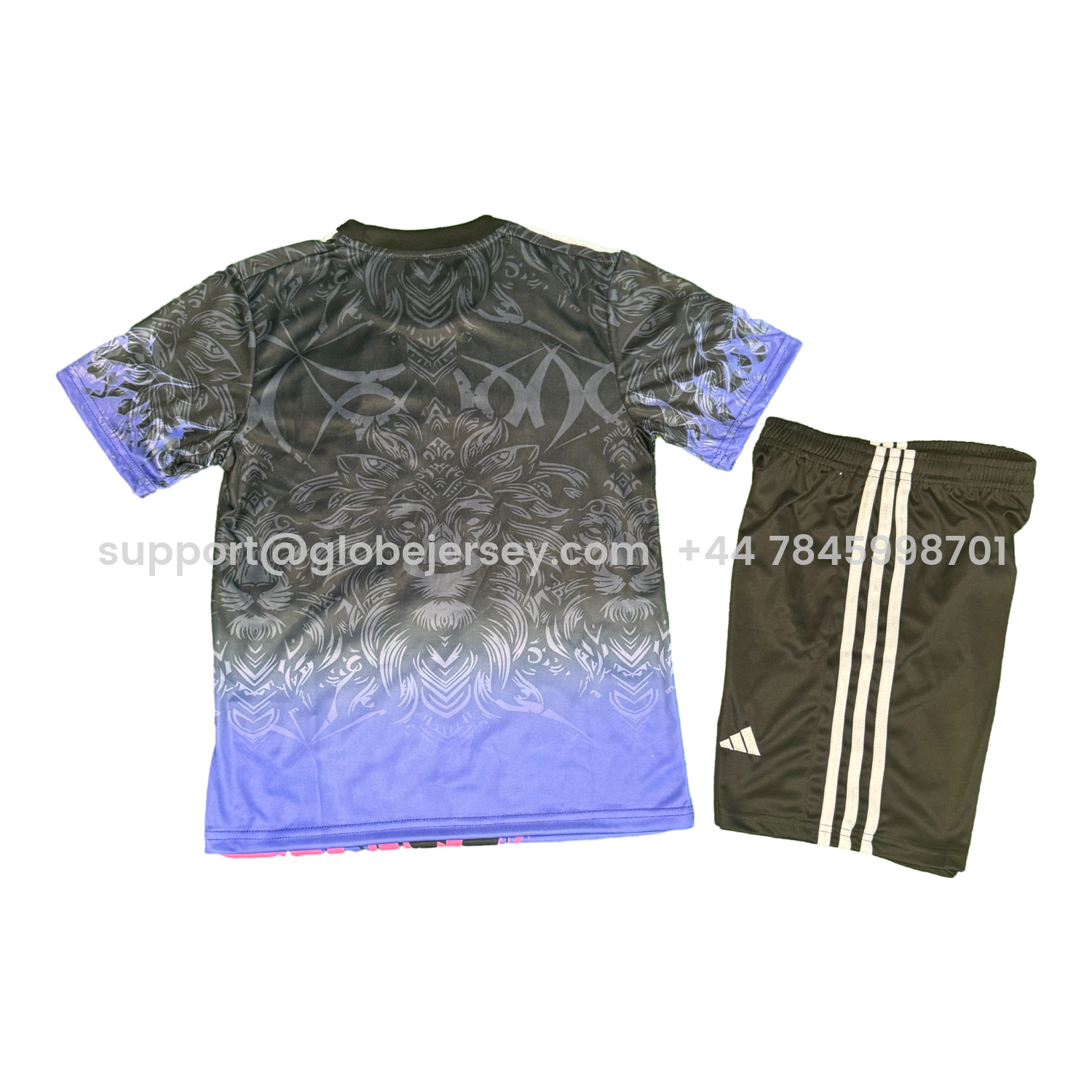 GlobeJersey-Manchester United 25-26 Purple Lion Black Special Kids Kit