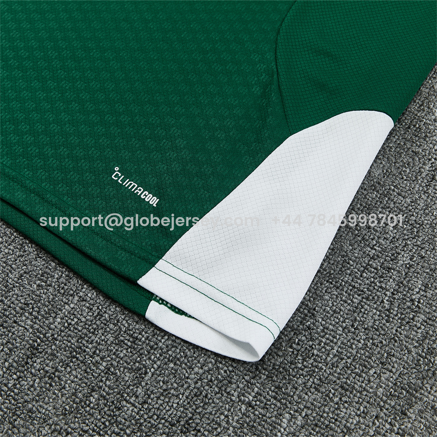GlobeJersey-Italy 2026 Short-Sleeve Training Set - Green With White Top & Green With White Pants